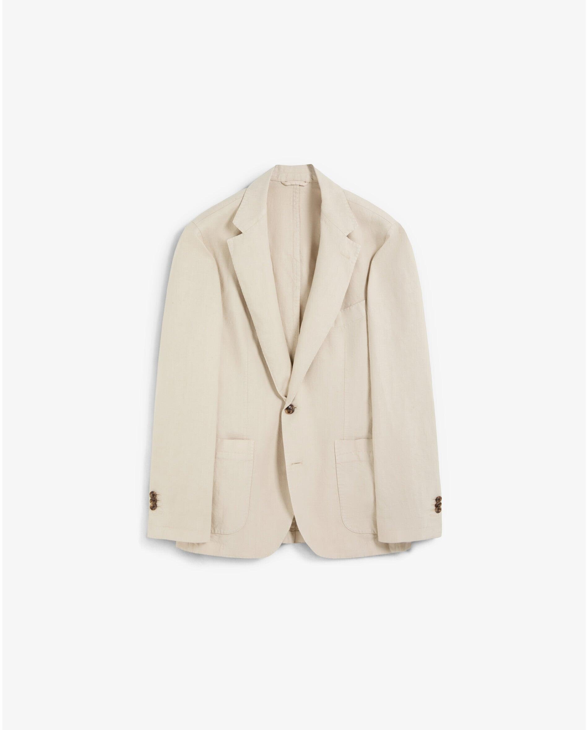 Blazer Regular Fit com Bolsos Patch Creme-7