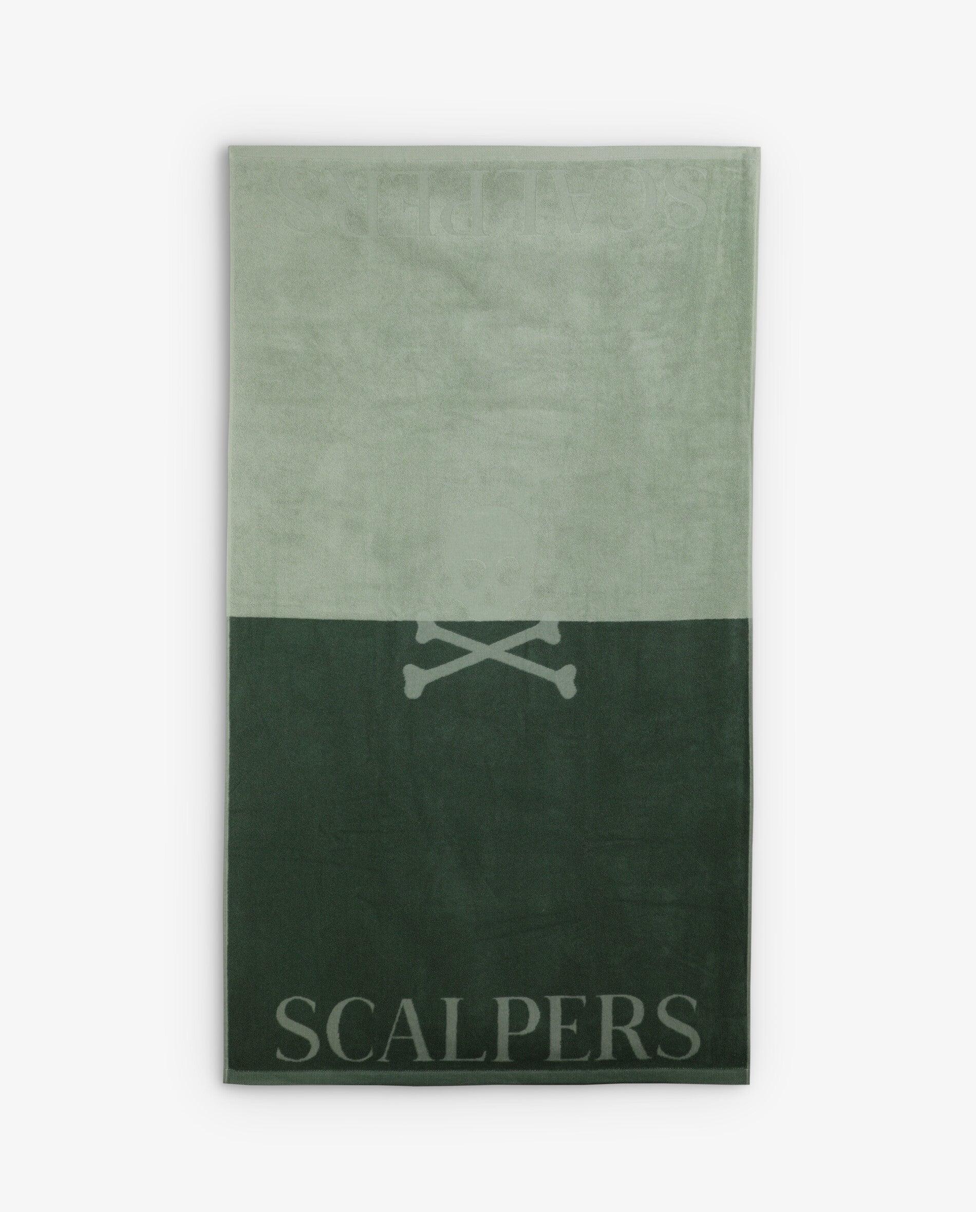 Toalha de Algodão com Logo em Contraste Verde-militar-2