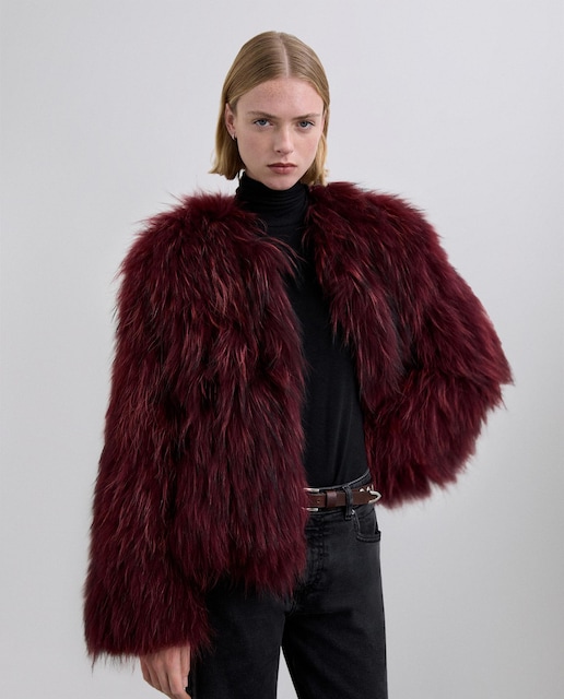 Imagem 0 de Casaco em Pelo de Racoon 100%