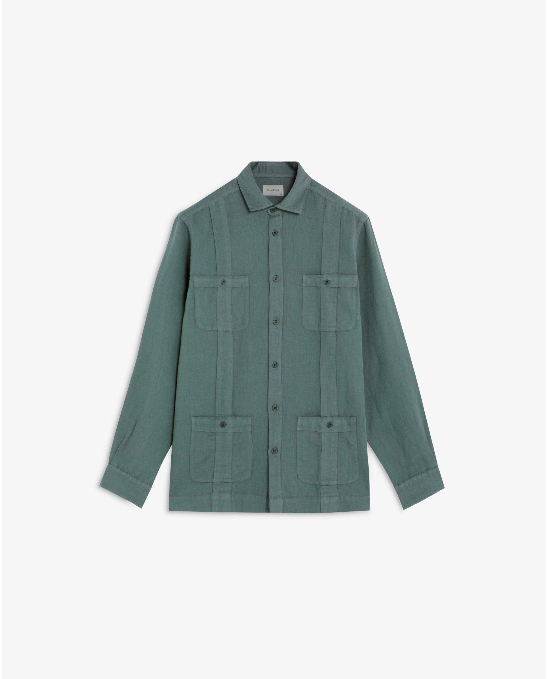 Camisa Guayabera Regular Fit Lisa Erva-4