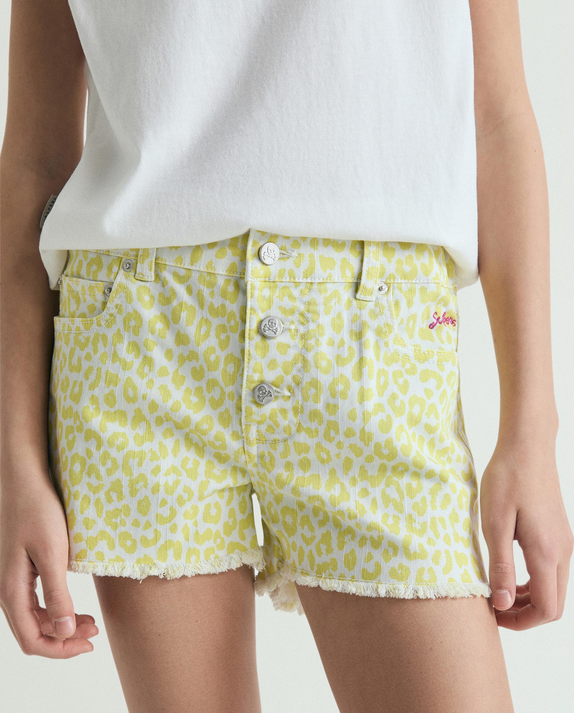 Calções Infantil Animal Print com Fecho de Botões Scalpers Lima-2