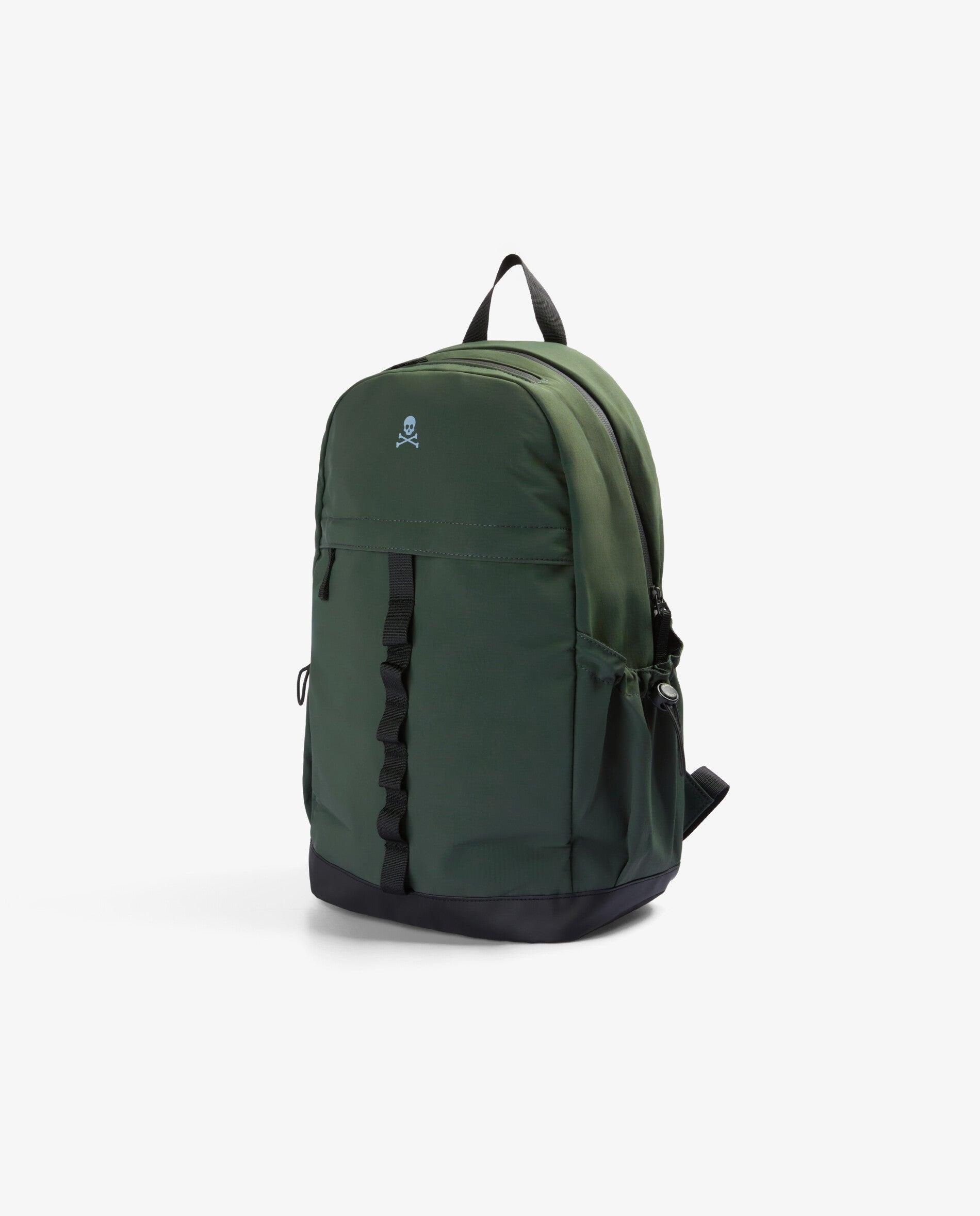 Mochila em Tecido Técnico com Bolso para Portátil Verde-militar-3