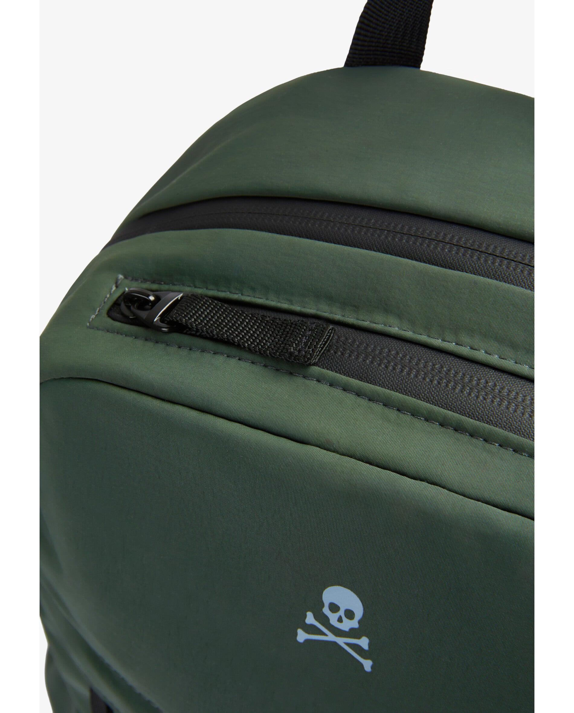 Mochila em Tecido Técnico com Bolso para Portátil Verde-militar-5