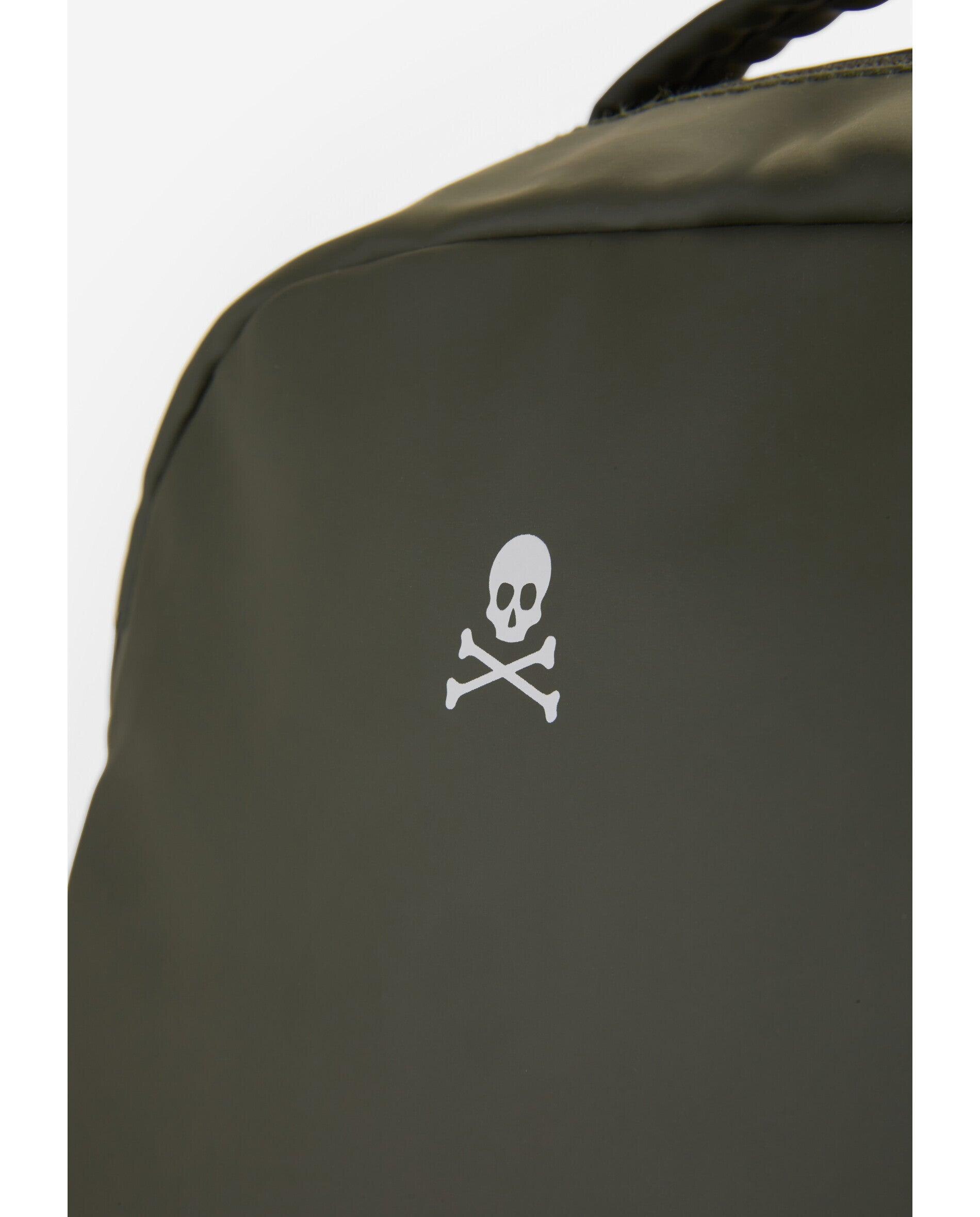 Mochila em Tecido Técnico com Bolso para Portátil Verde-militar-5