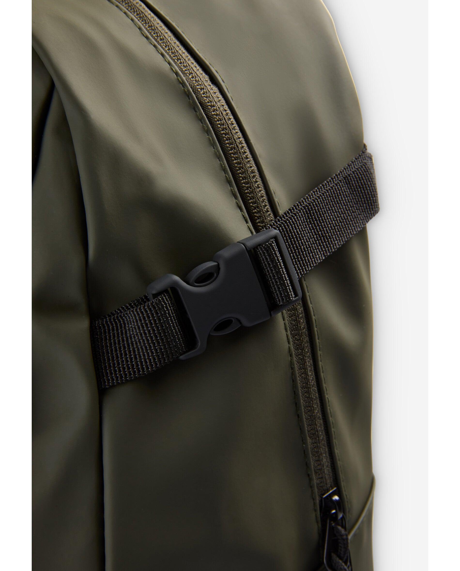 Mochila em Tecido Técnico com Bolso para Portátil Verde-militar-6