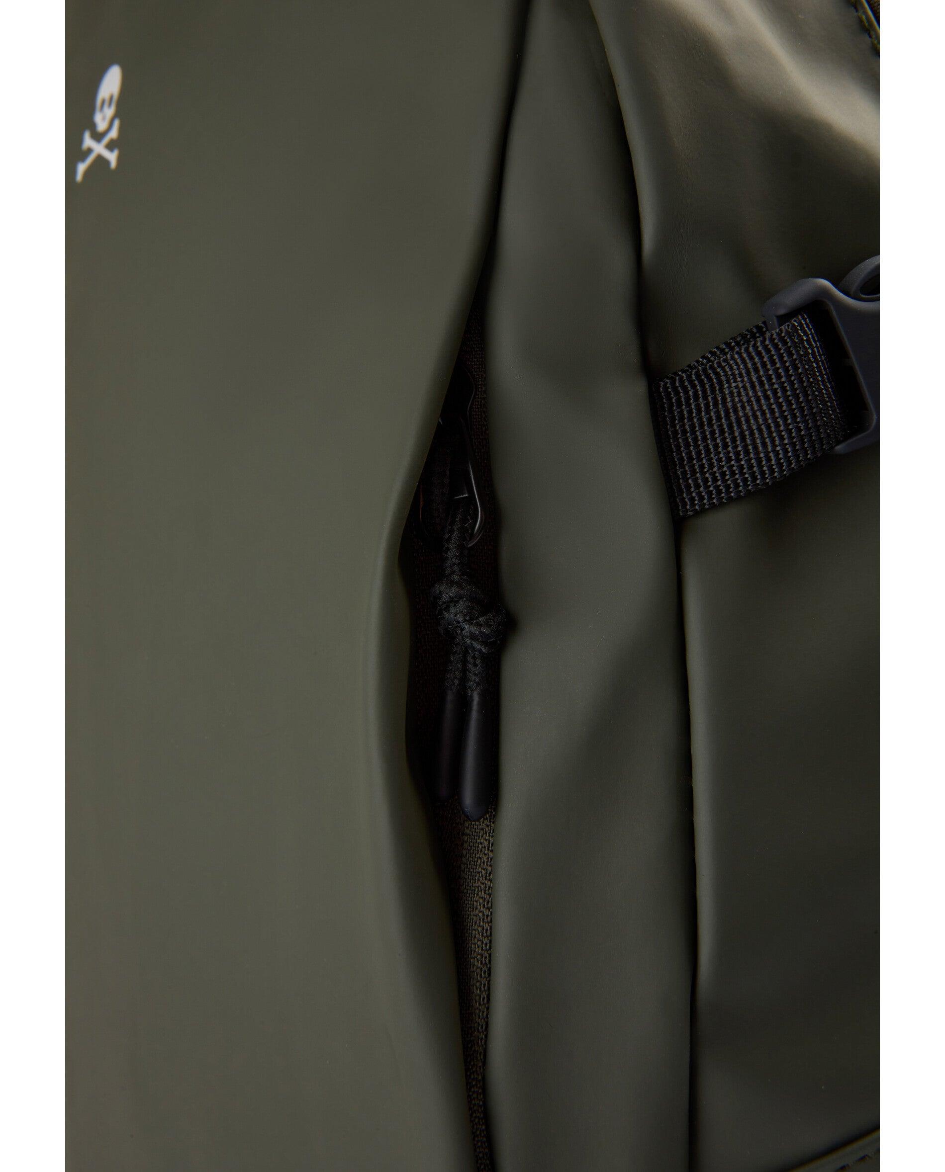 Mochila em Tecido Técnico com Bolso para Portátil Verde-militar-7
