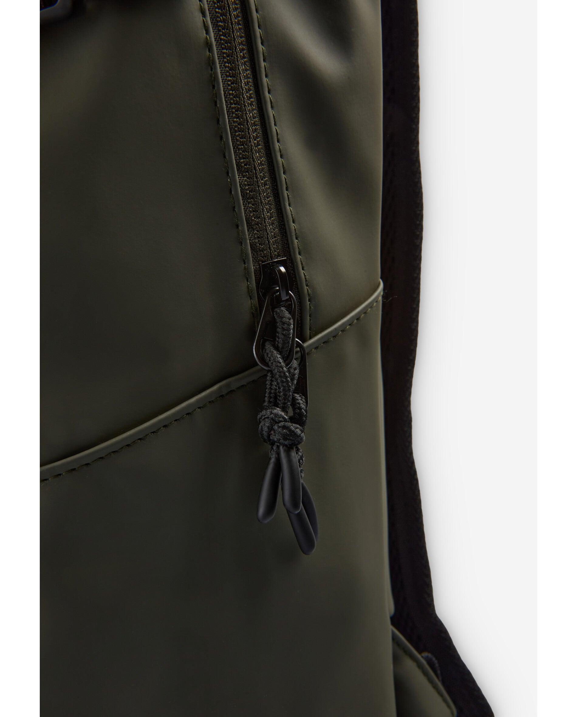 Mochila em Tecido Técnico com Bolso para Portátil Verde-militar-8