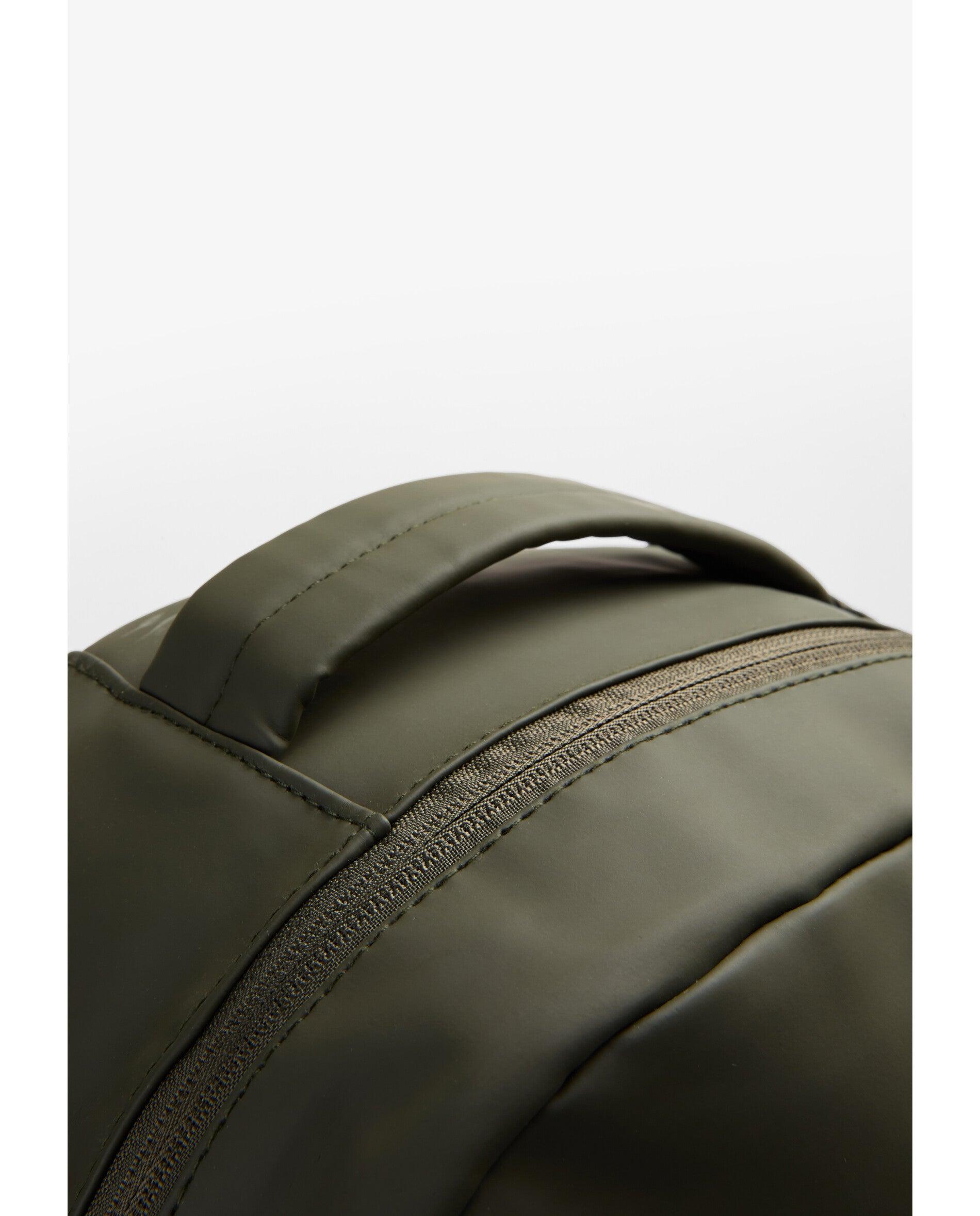 Mochila em Tecido Técnico com Bolso para Portátil Verde-militar-9