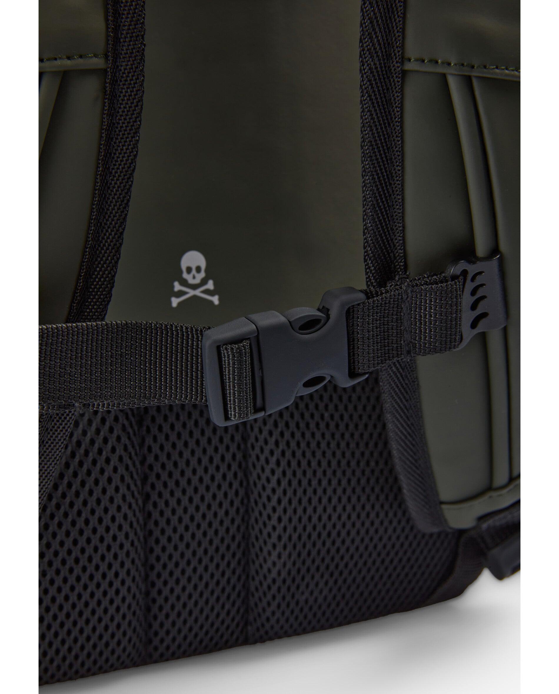 Mochila em Tecido Técnico com Bolso para Portátil Verde-militar-10
