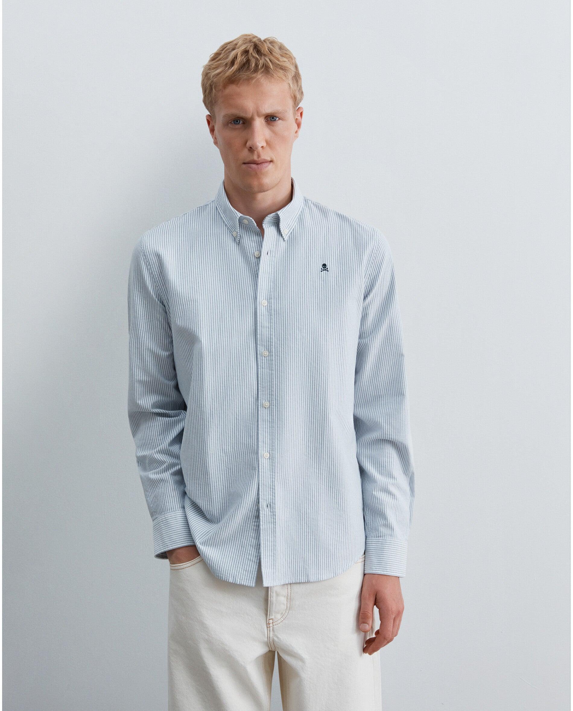 Imagem 0 de Camisa Oxford Regular Fit Às Riscas