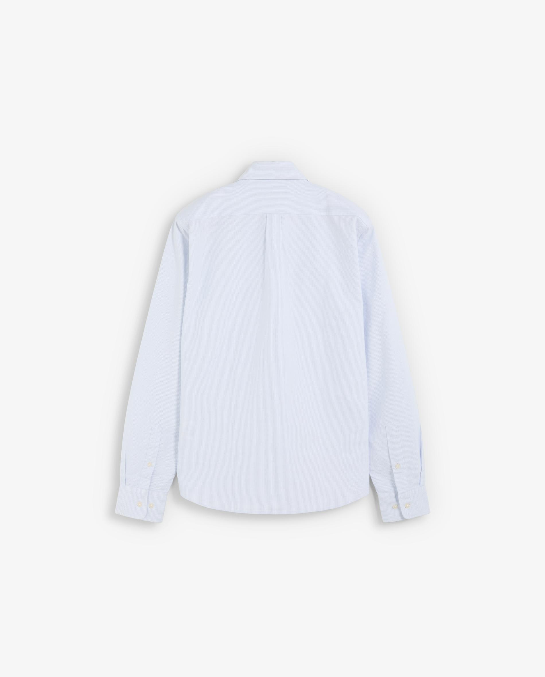 Camisa Oxford Regular Fit Às Riscas Azul-7