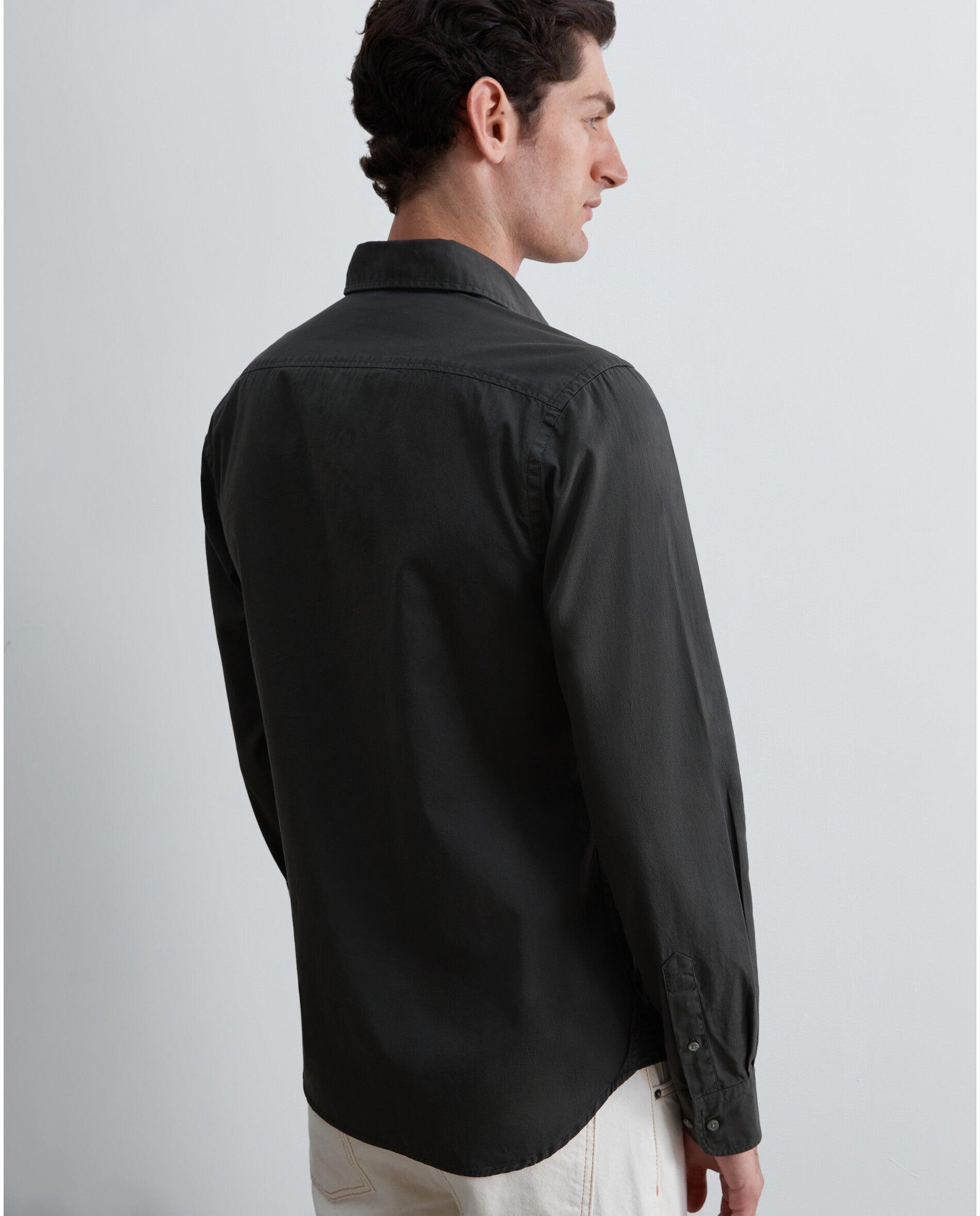 Camisa Regular Fit com Caveira Bordada Verde-escuro-2