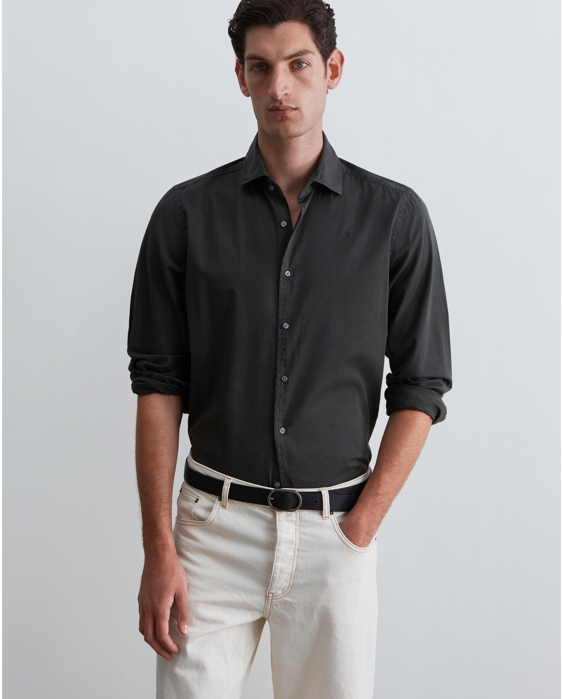 Imagem 0 de Camisa Regular Fit com Caveira Bordada