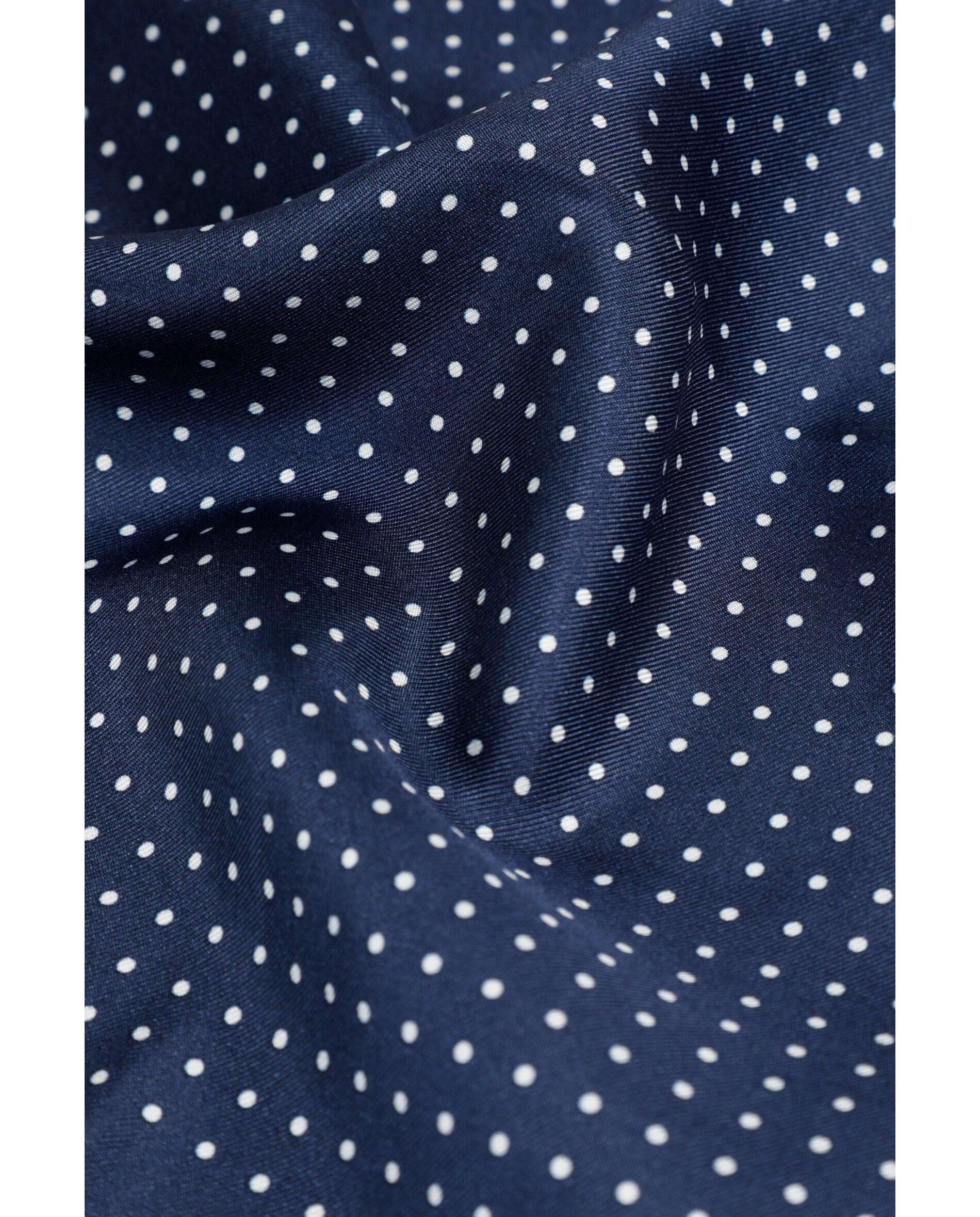 Écharpe de Seda com Estampado Navy-3