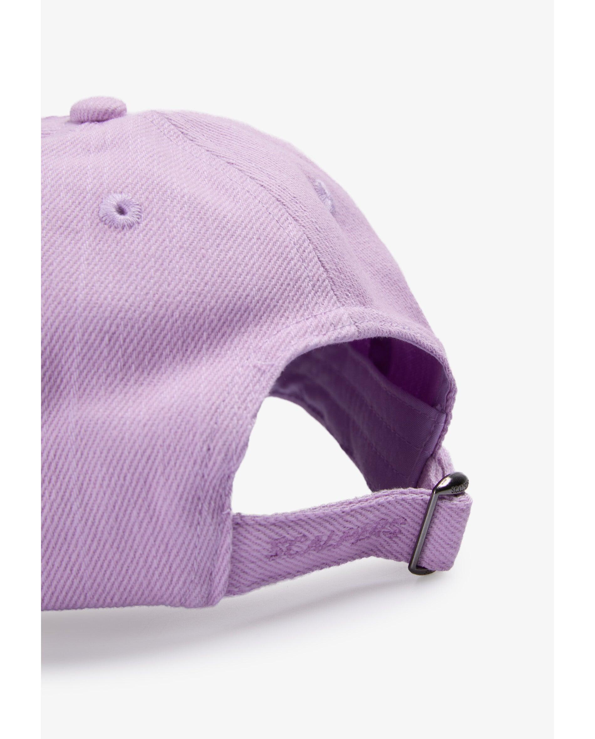 Boné Ajustável de Algodão com Detalhes Bordados Lilás-4