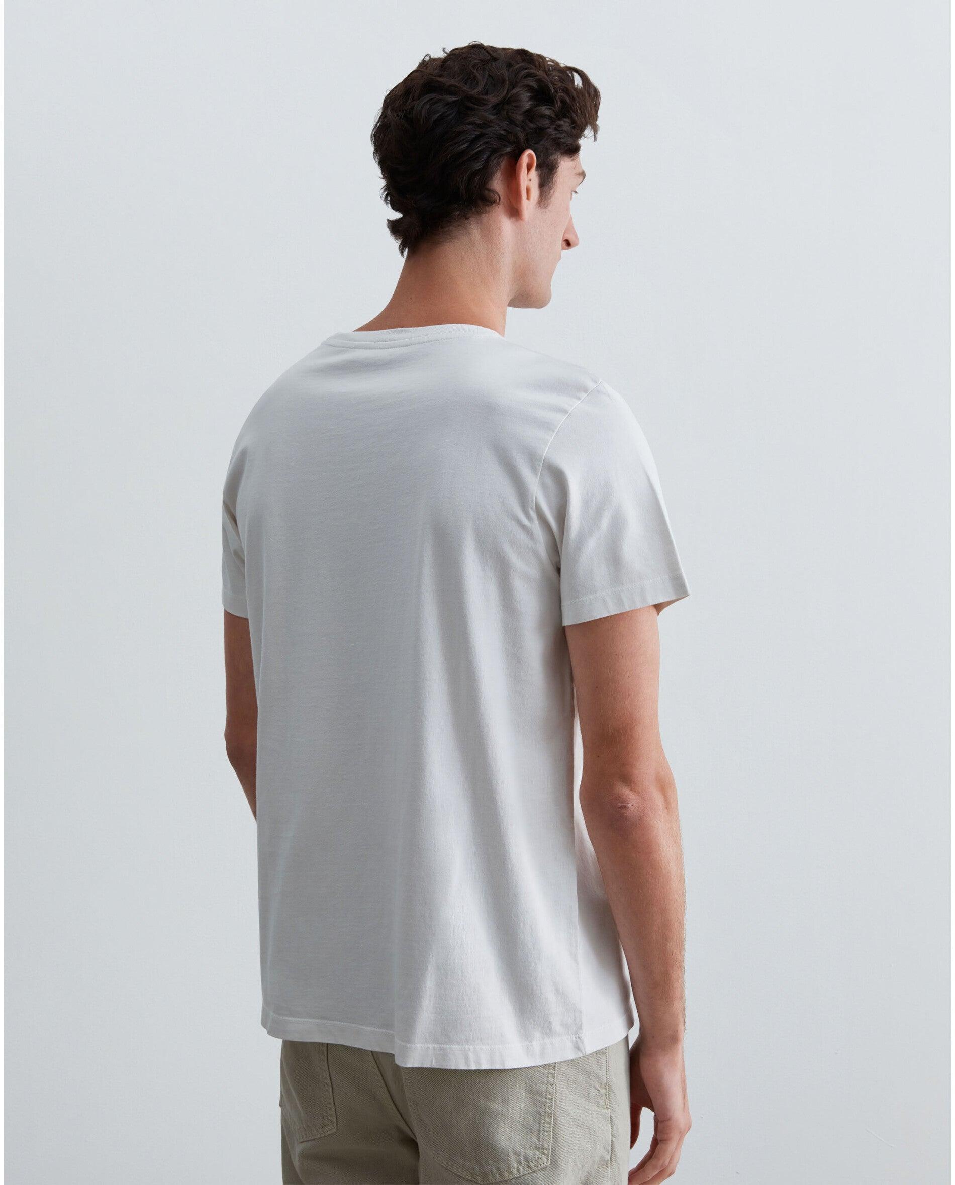 T-shirt de Manga Curta Regular Fit com Caveira Bordada Cinzento-claro-2