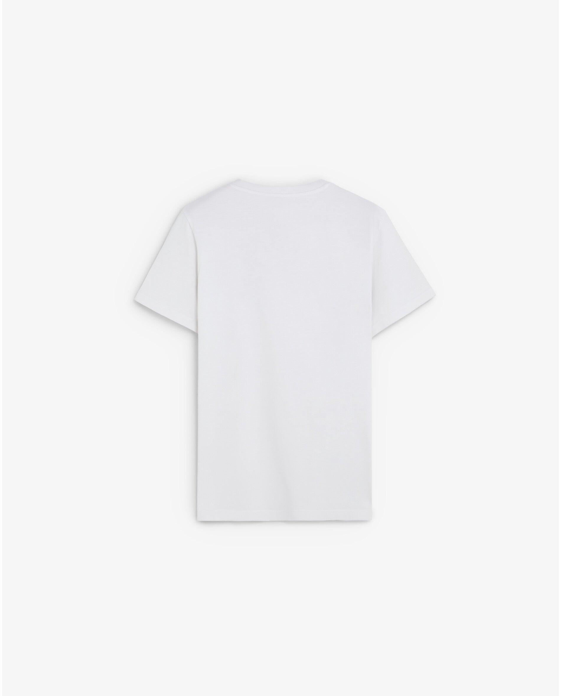 T-shirt de Manga Curta Regular Fit com Caveira Bordada Cinzento-claro-6