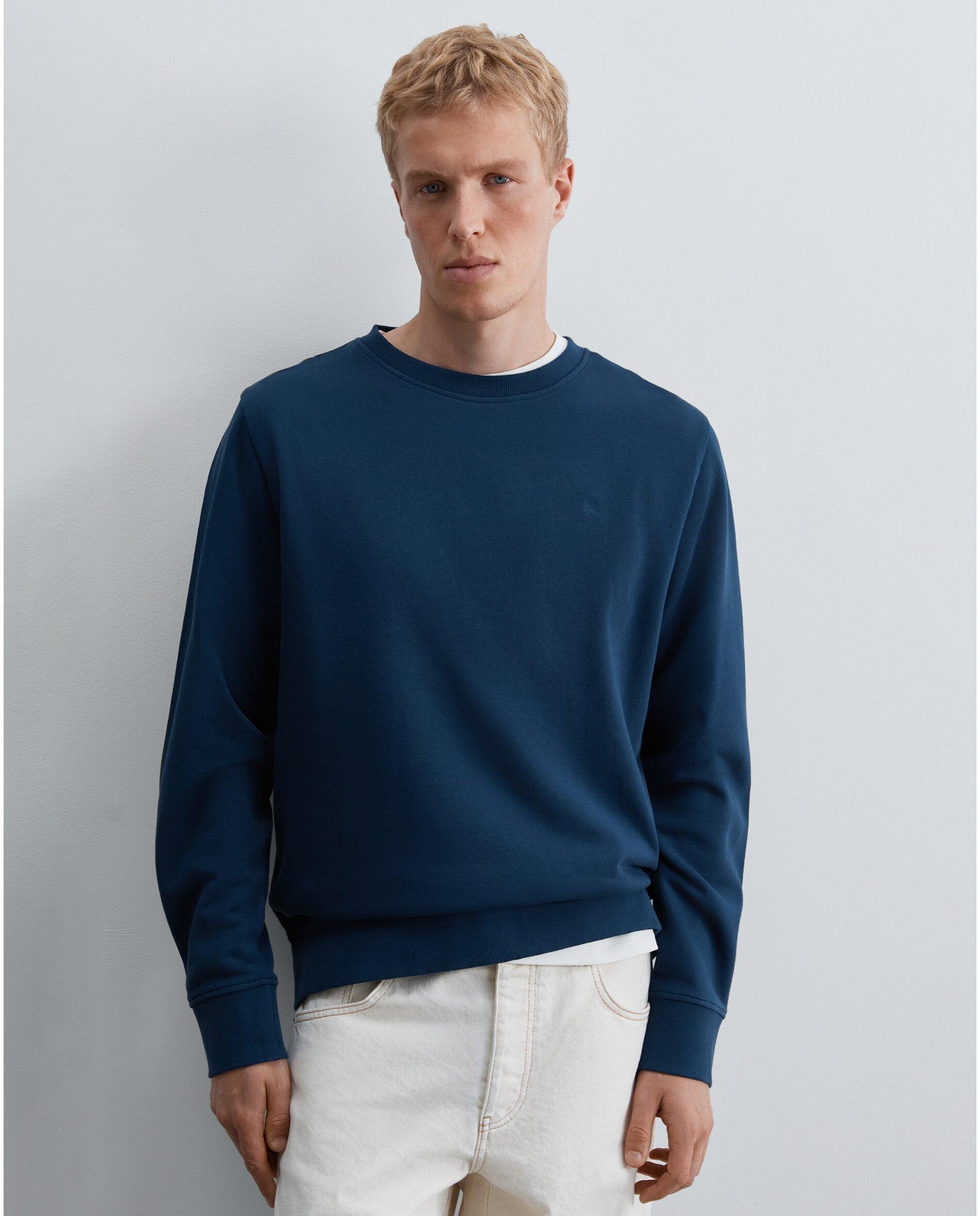 Imagem 0 de Sweatshirt com Gola Redonda e Logo Posterior em Relevo