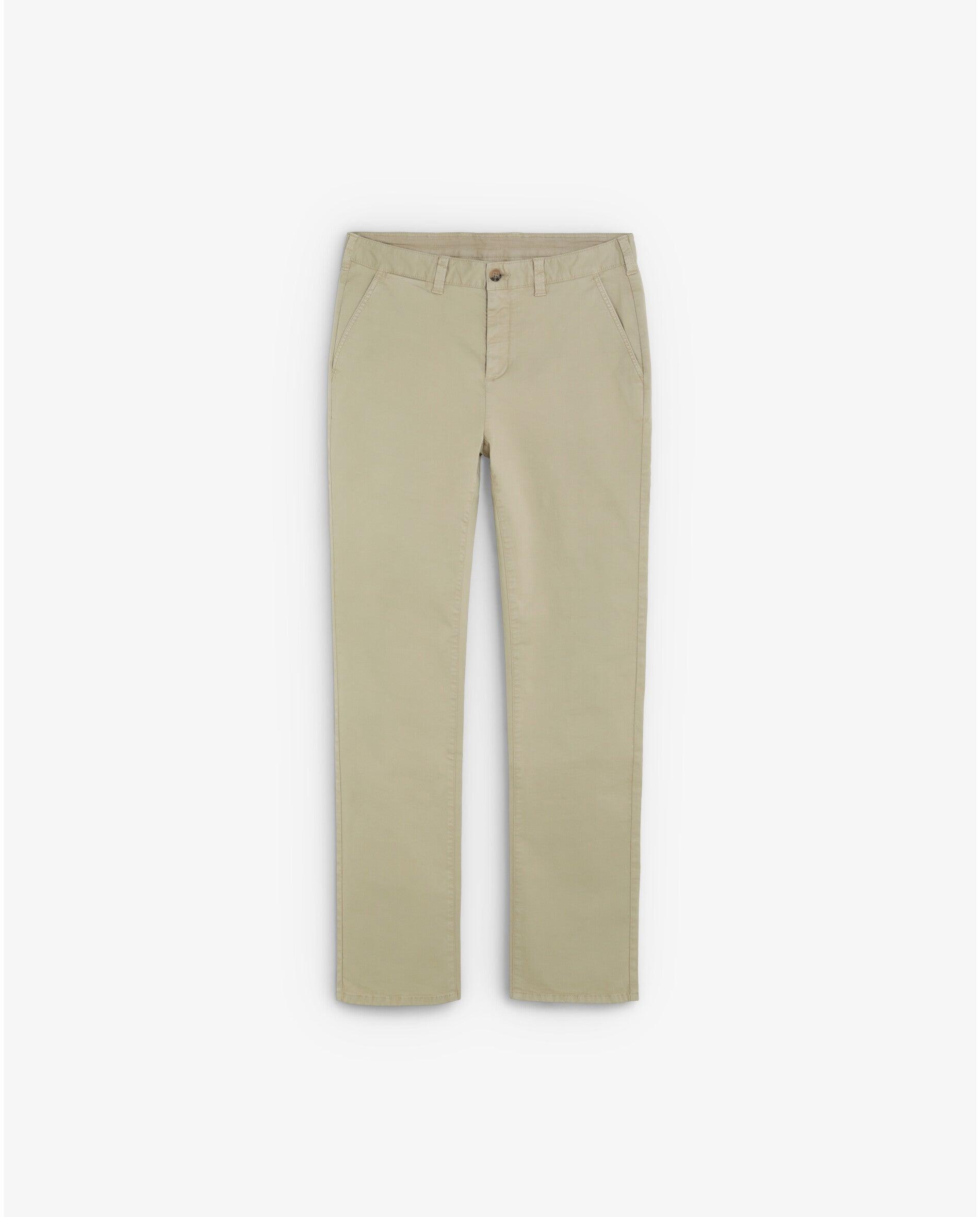 Imagem 0 de Calças Chino Relaxed Fit com Bolsos com Botão
