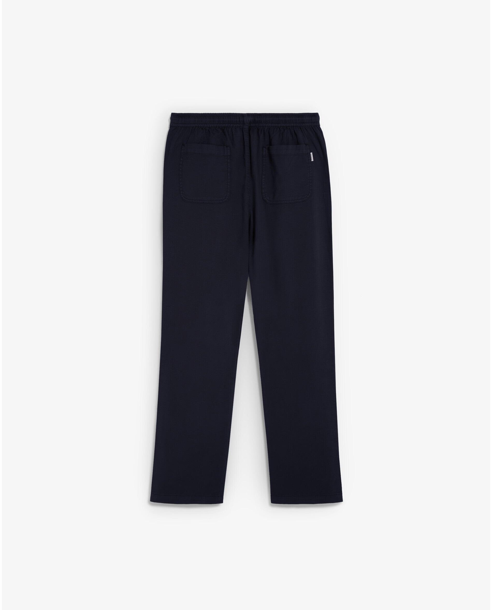 Calças Chino Relaxed Fit com Cordão de Ajuste Navy-6