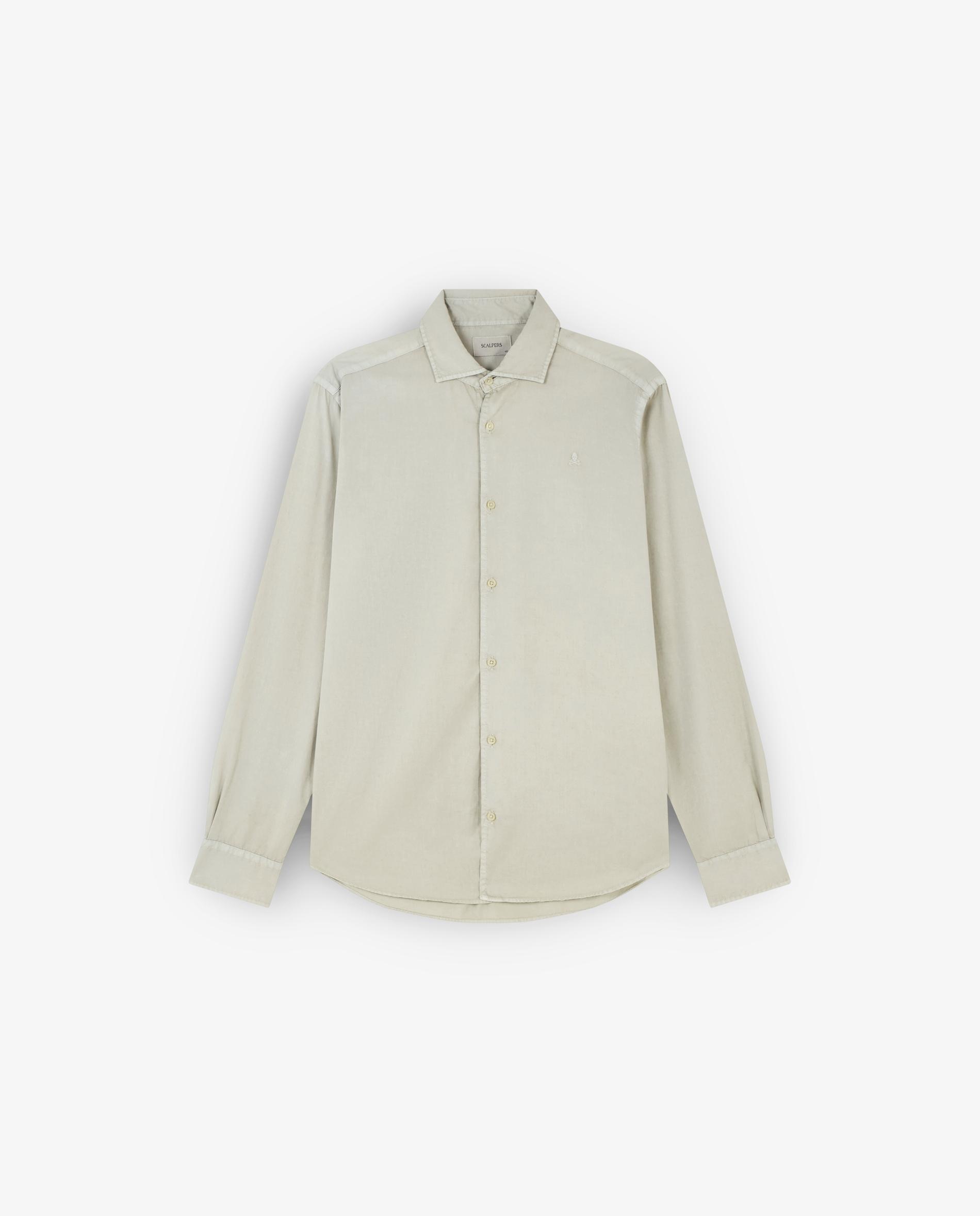 Imagem 0 de Camisa Regular Fit Lisa de Manga Comprida