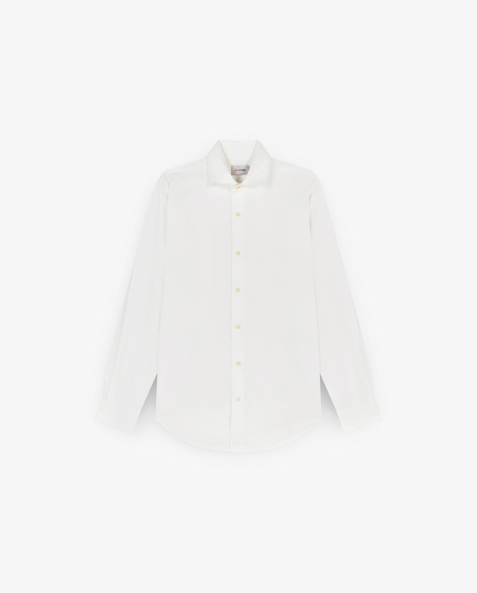 Imagem 0 de Camisa Regular Fit Lisa de Manga Comprida