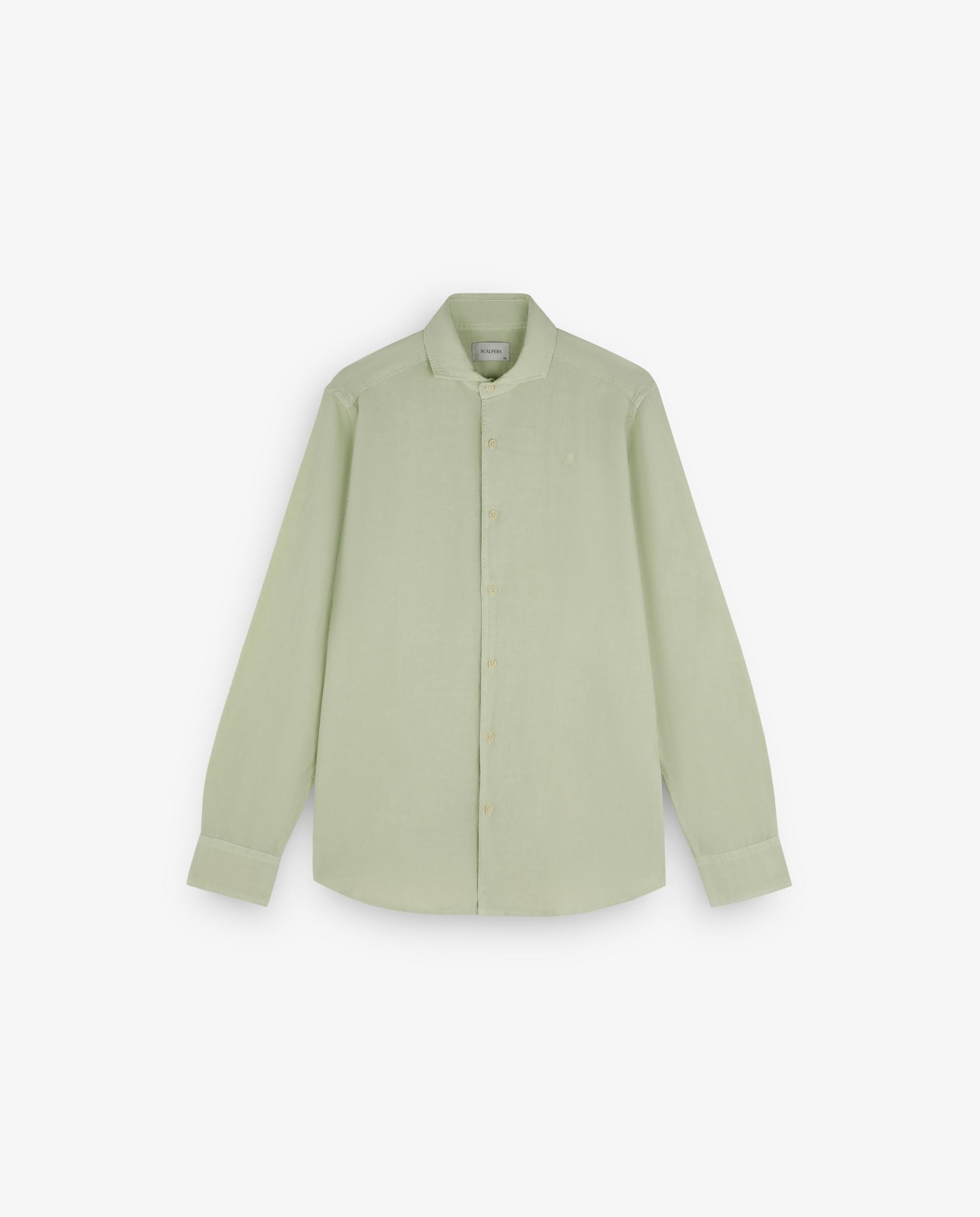 Imagem 0 de Camisa Regular Fit com Caveira Bordada em Tom no Peito