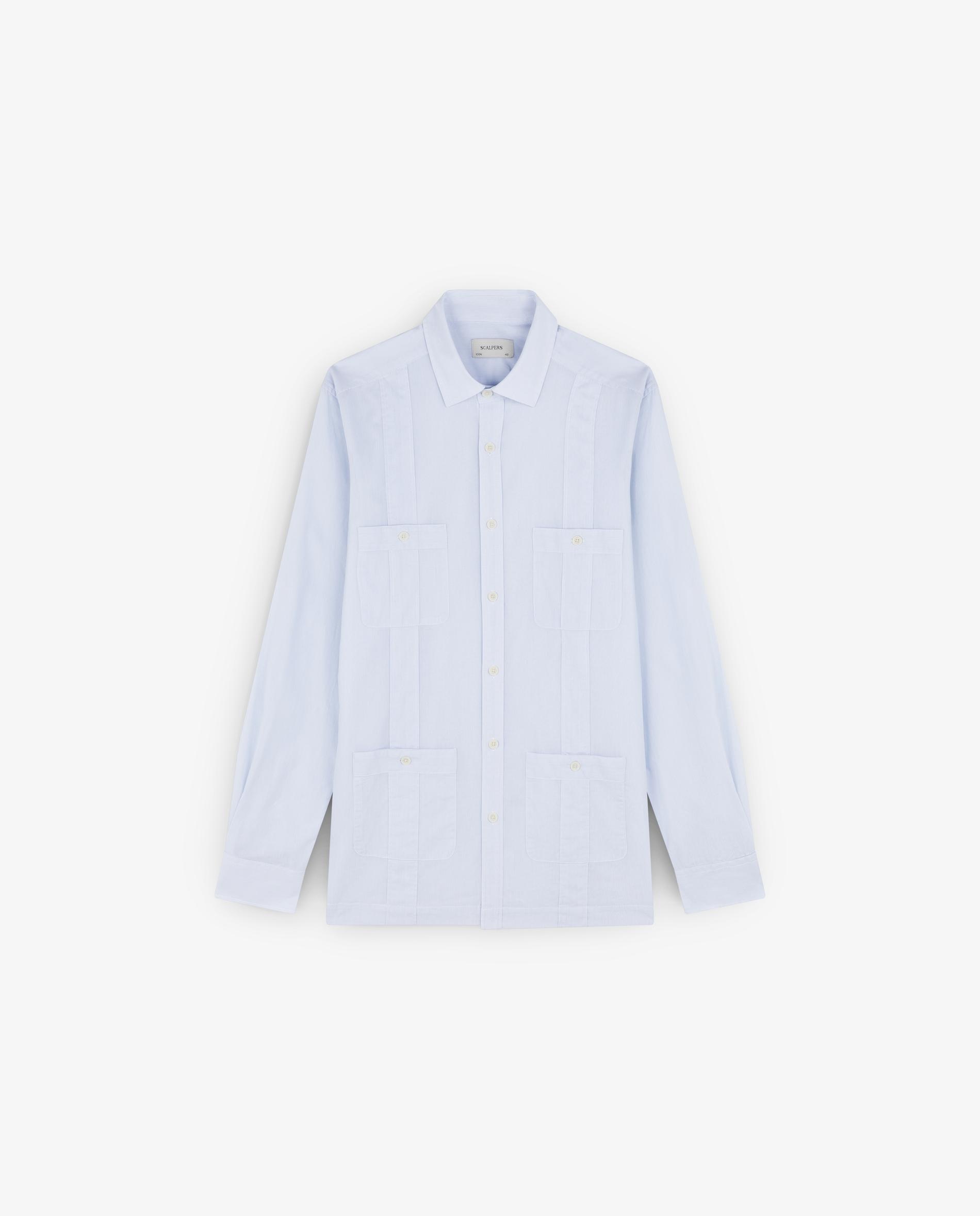 Imagem 0 de Camisa Guayabera Regular Fit de Manga Comprida