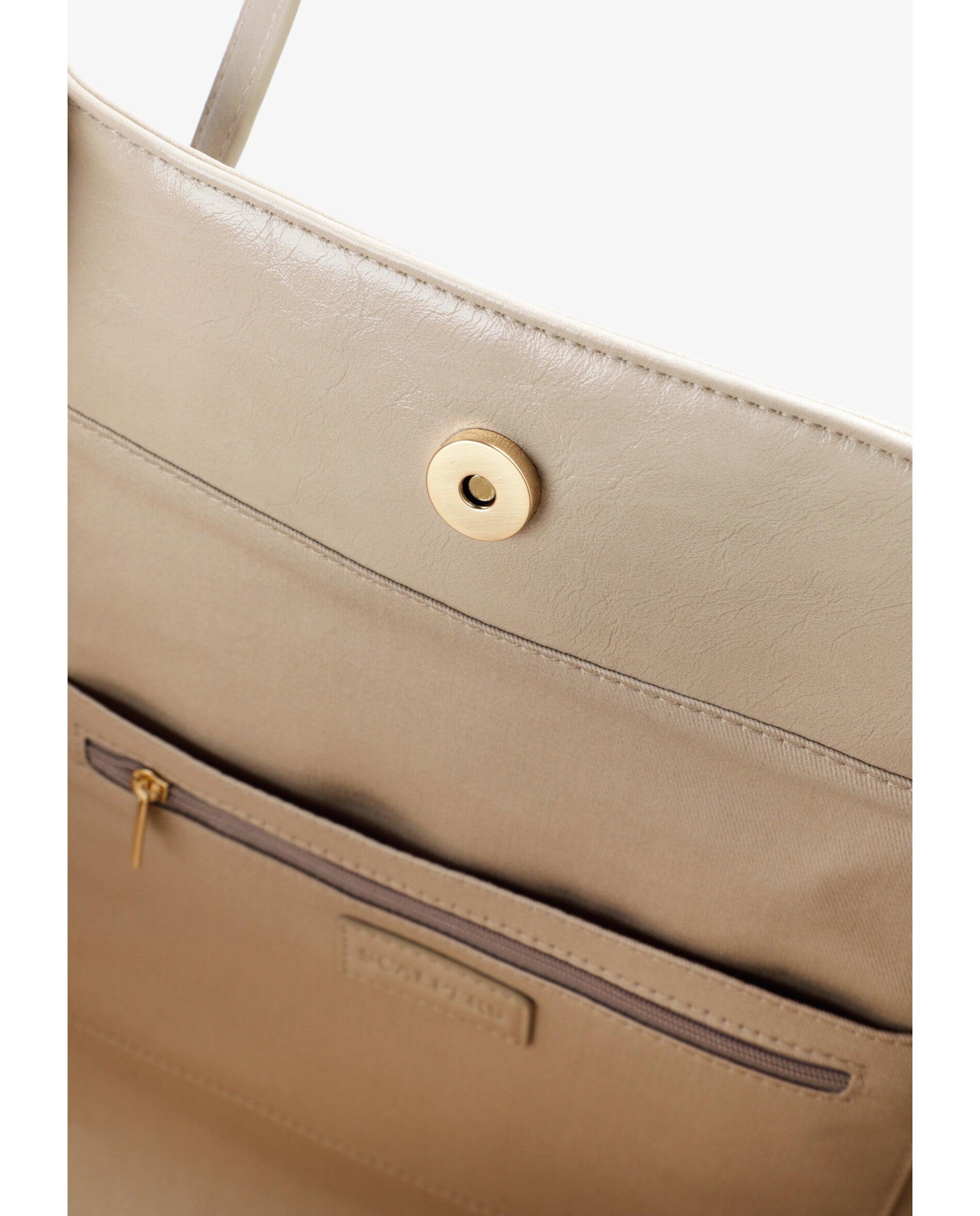 Shopper Forrado com Carteira Interior em Conjunto Natural-7