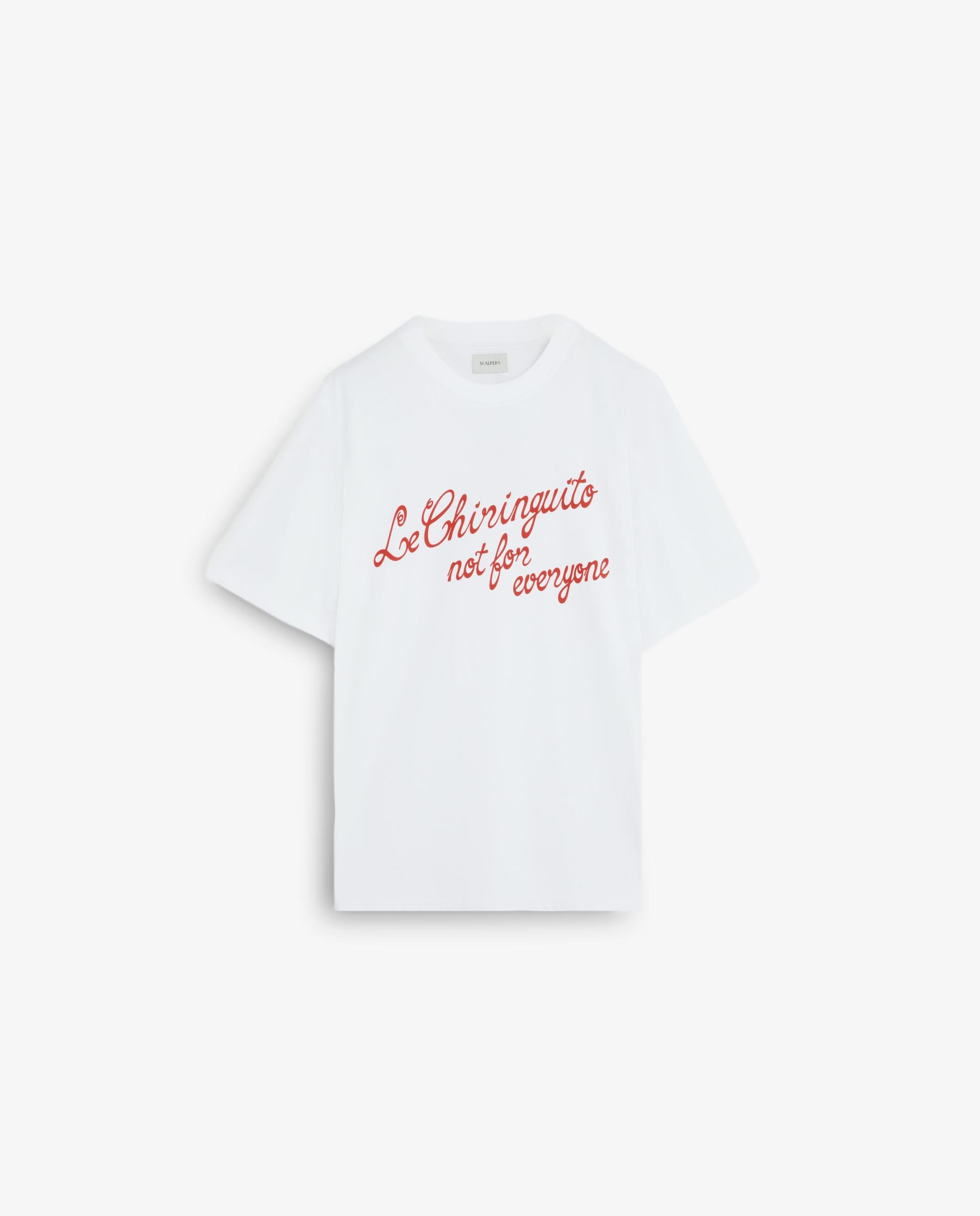 T-shirt de Manga Curta com Mensagem Frontal Branco-5