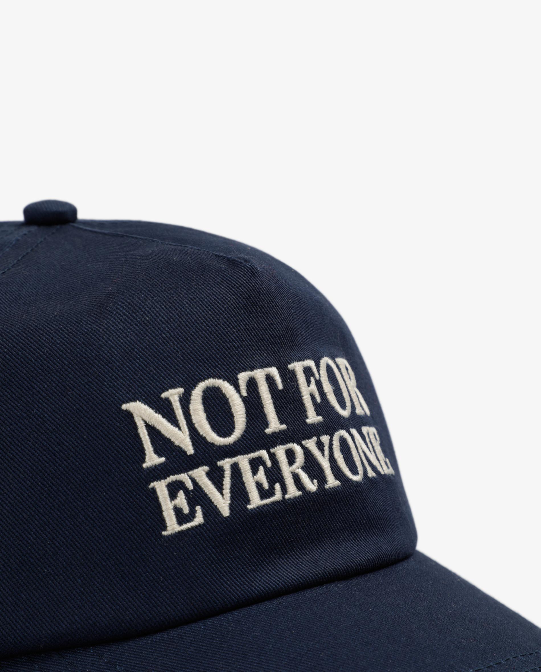 Gorra de algodón ajustable con bordado frontal Navy-3