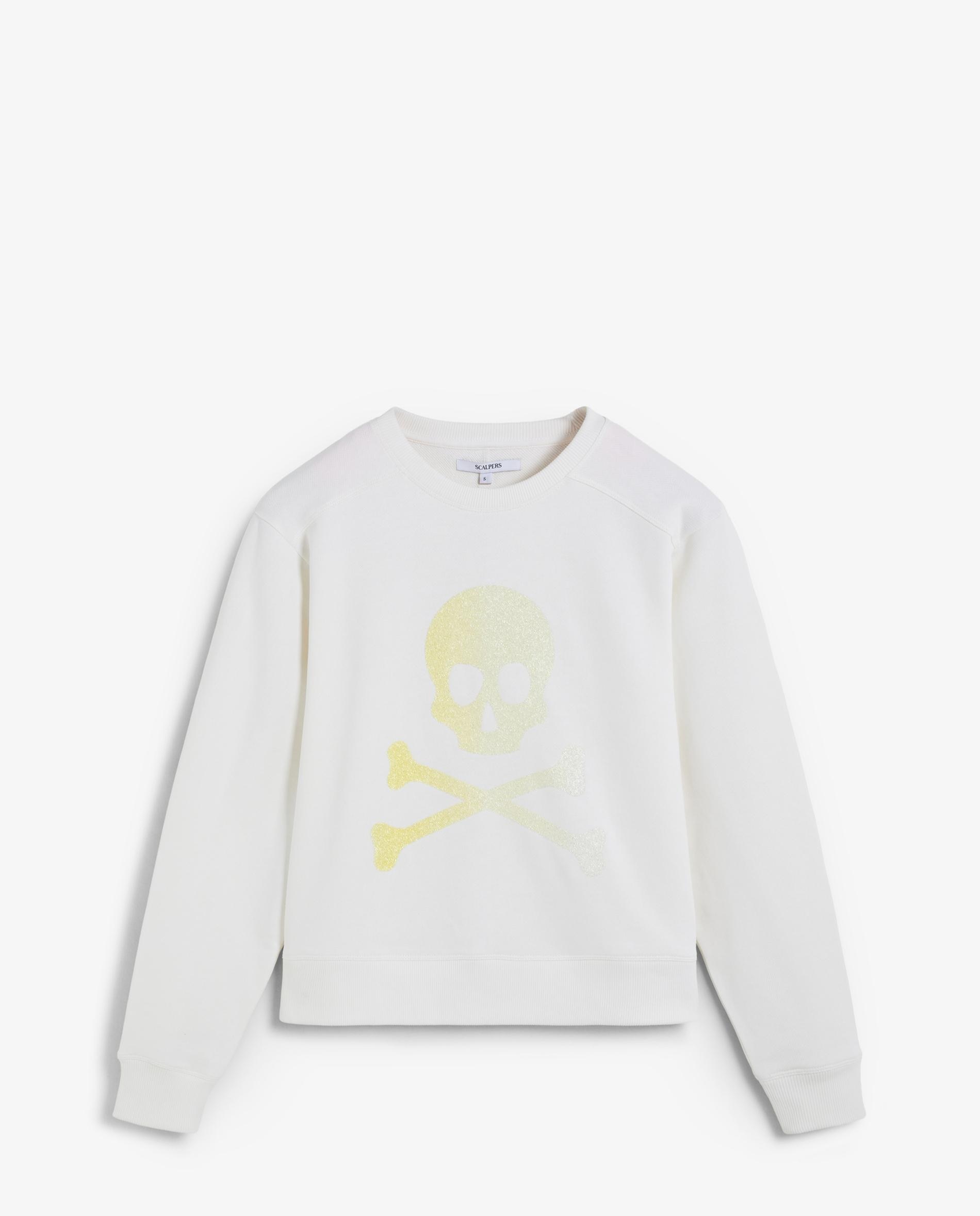 Imagem 0 de Sweatshirt com Gola Redonda e Caveira Frontal