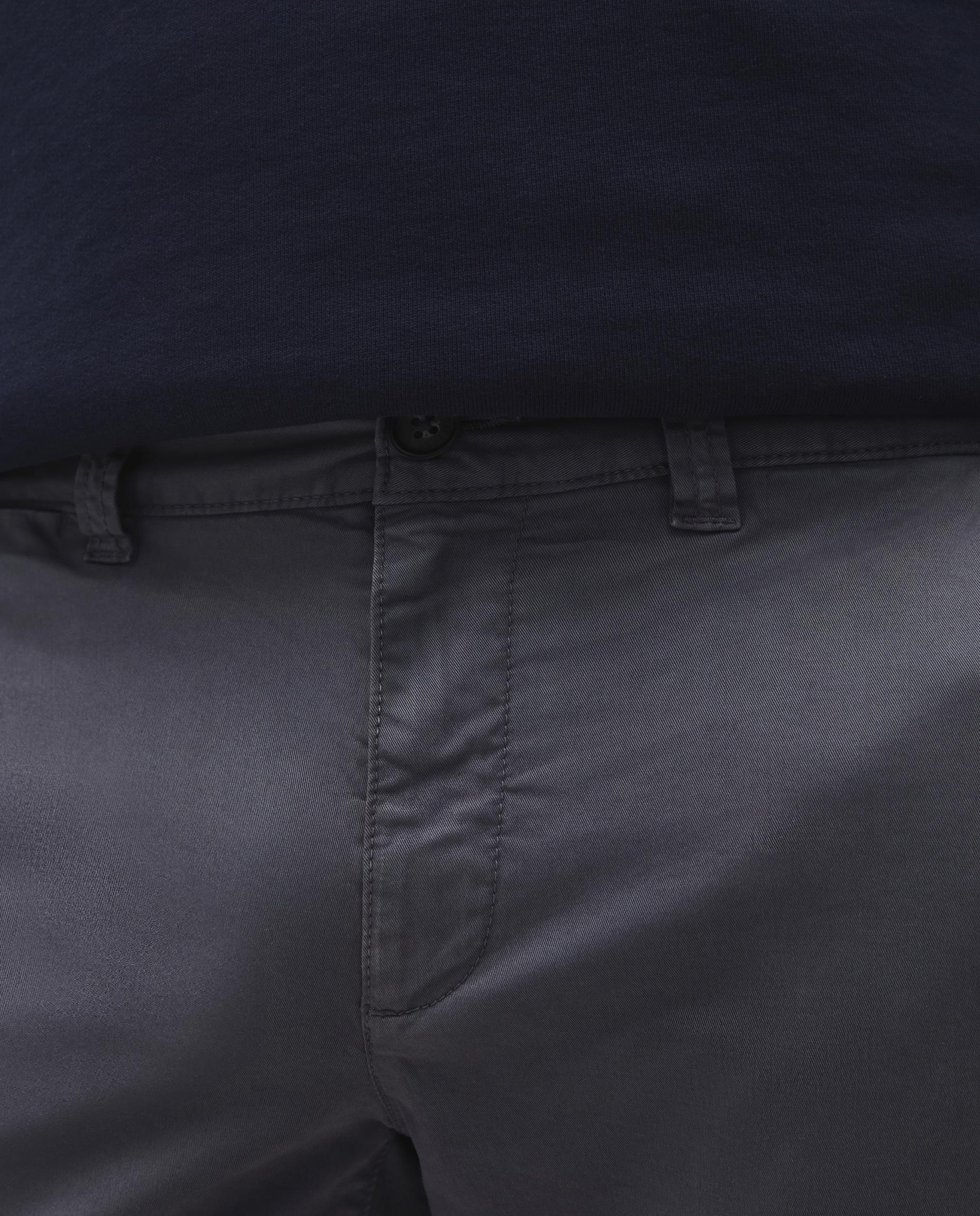 Calças Chino com Presilhas na Cintura Navy-3