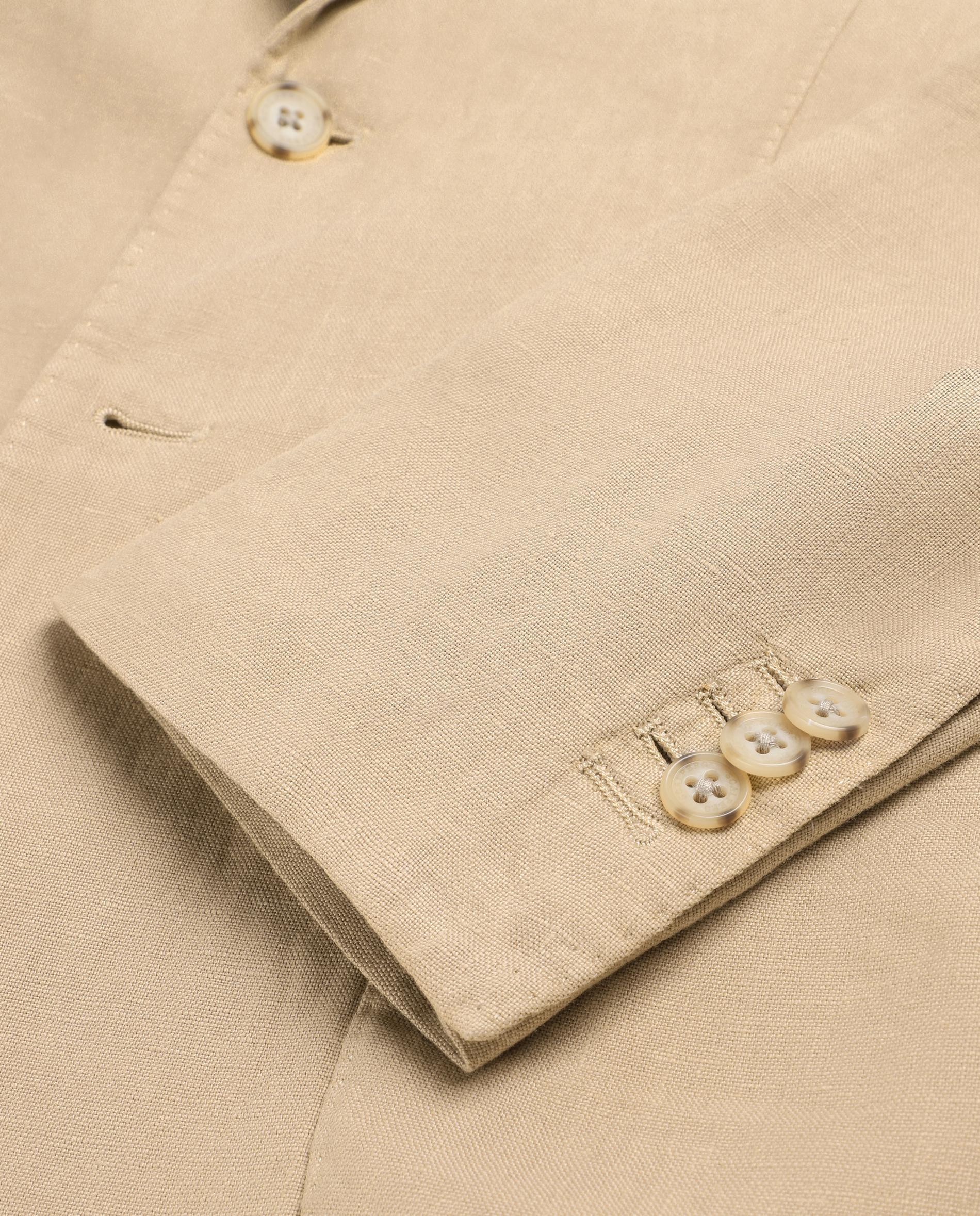 Blazer de Linho com Bolsos Patch Natural-4