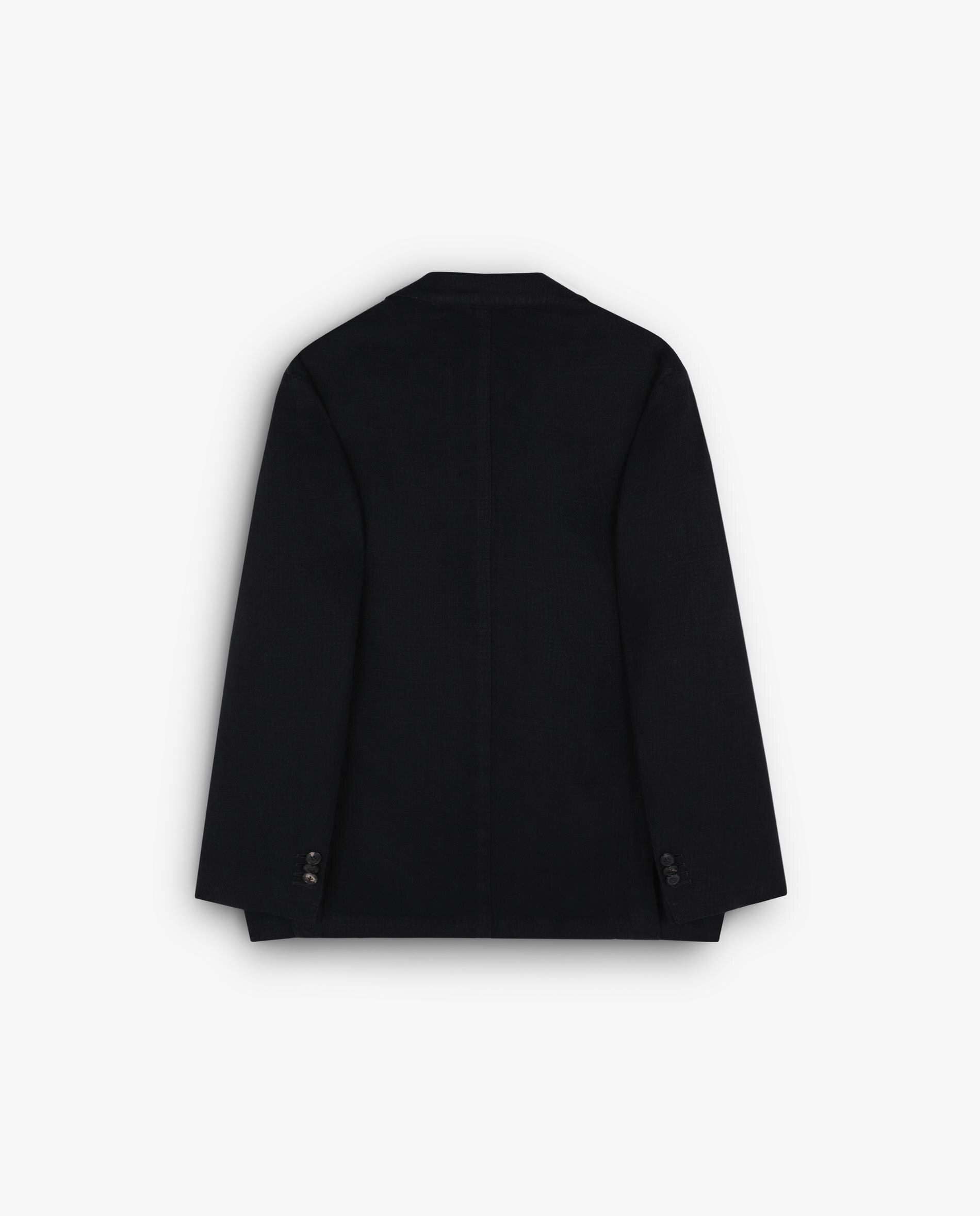 Blazer com Bolsos de Aba e Fecho de Botões Azul-marinho-2