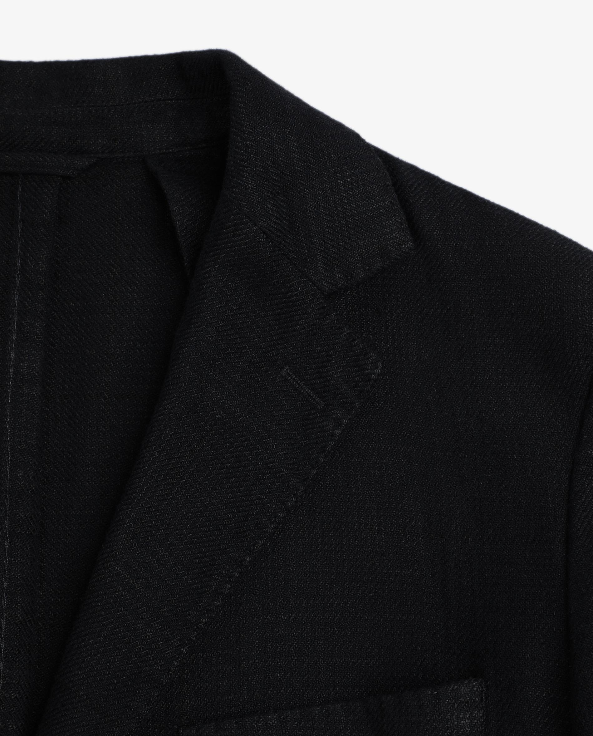 Blazer com Bolsos de Aba e Fecho de Botões Azul-marinho-3