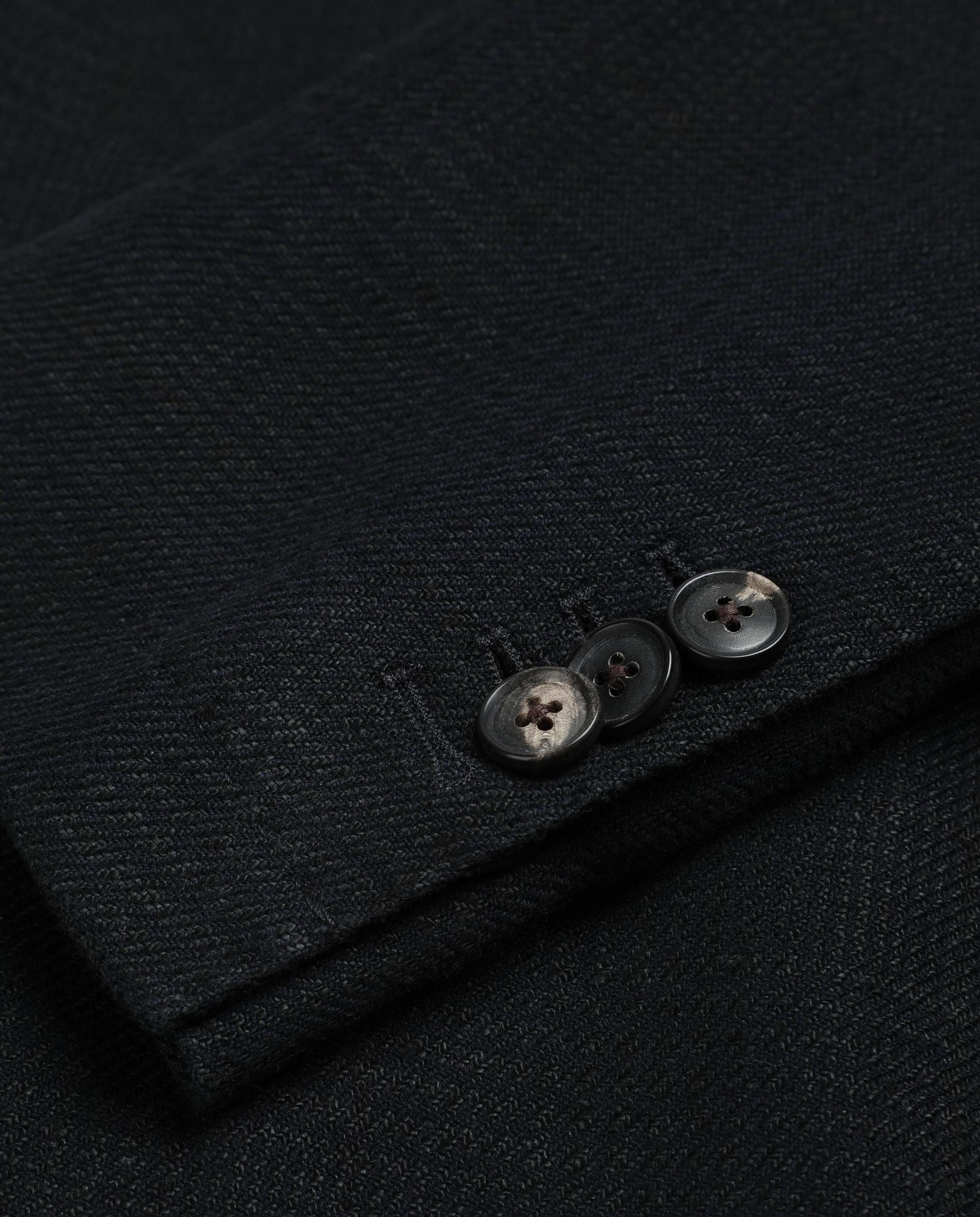 Blazer com Bolsos de Aba e Fecho de Botões Azul-marinho-4