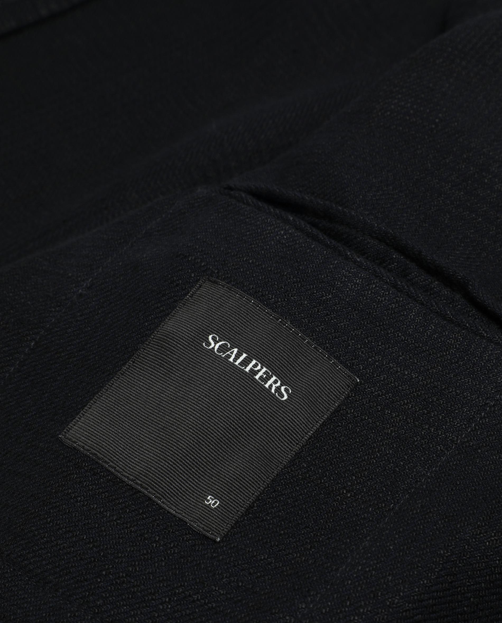 Blazer com Bolsos de Aba e Fecho de Botões Azul-marinho-5