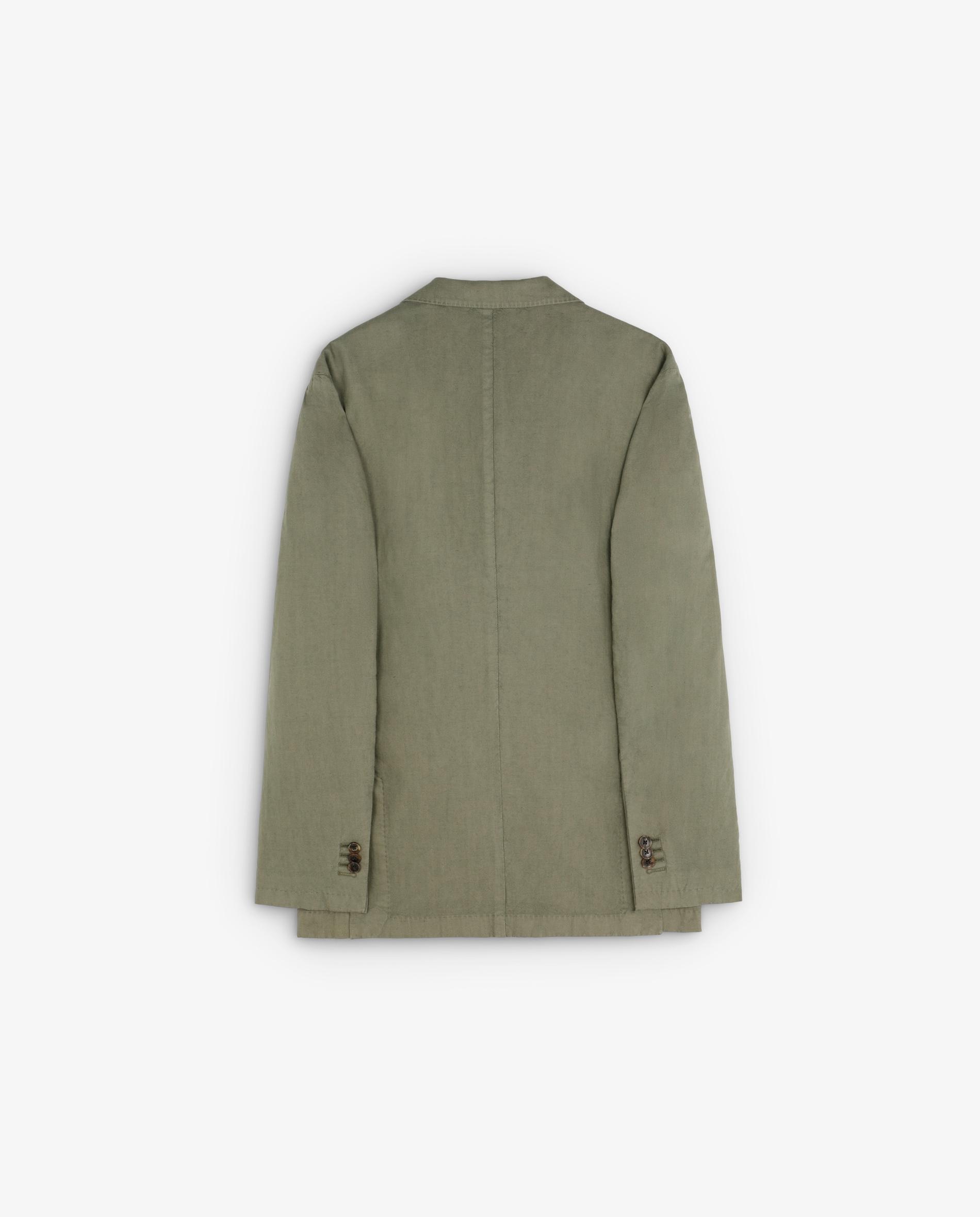 Blazer com Bolsos Frontais de Patch Caqui-2