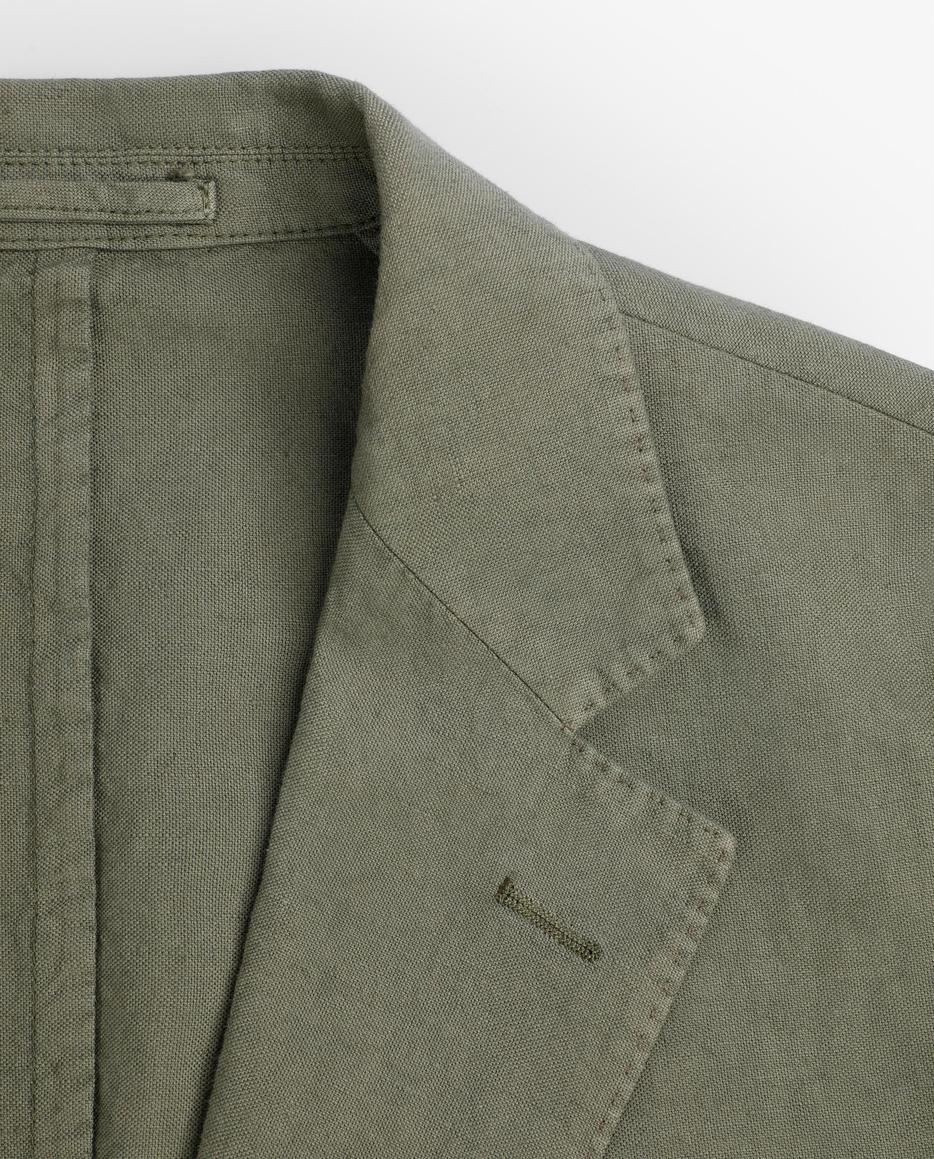 Blazer com Bolsos Frontais de Patch Caqui-3