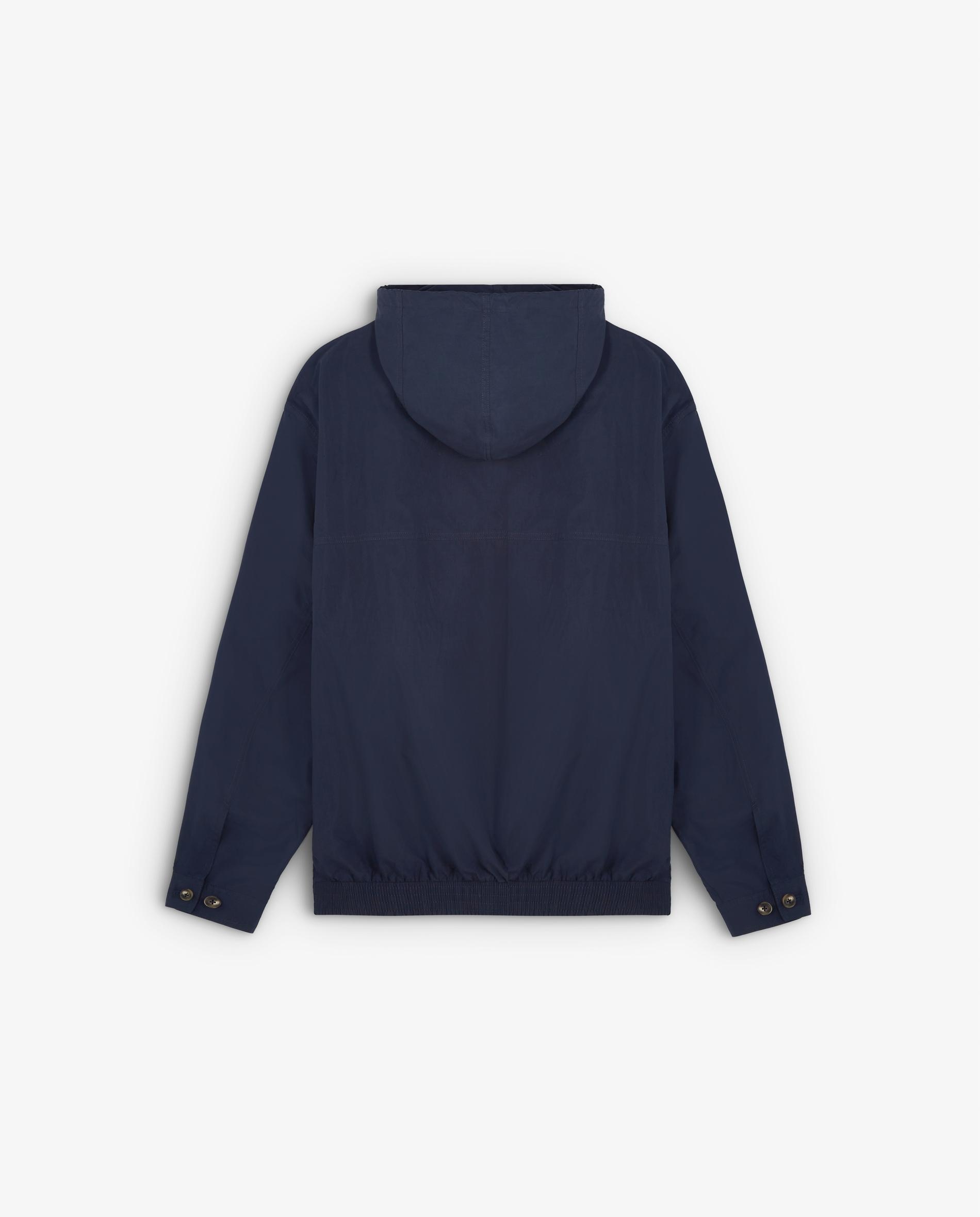 Blusão com Capuz e Fecho Zip Navy-2