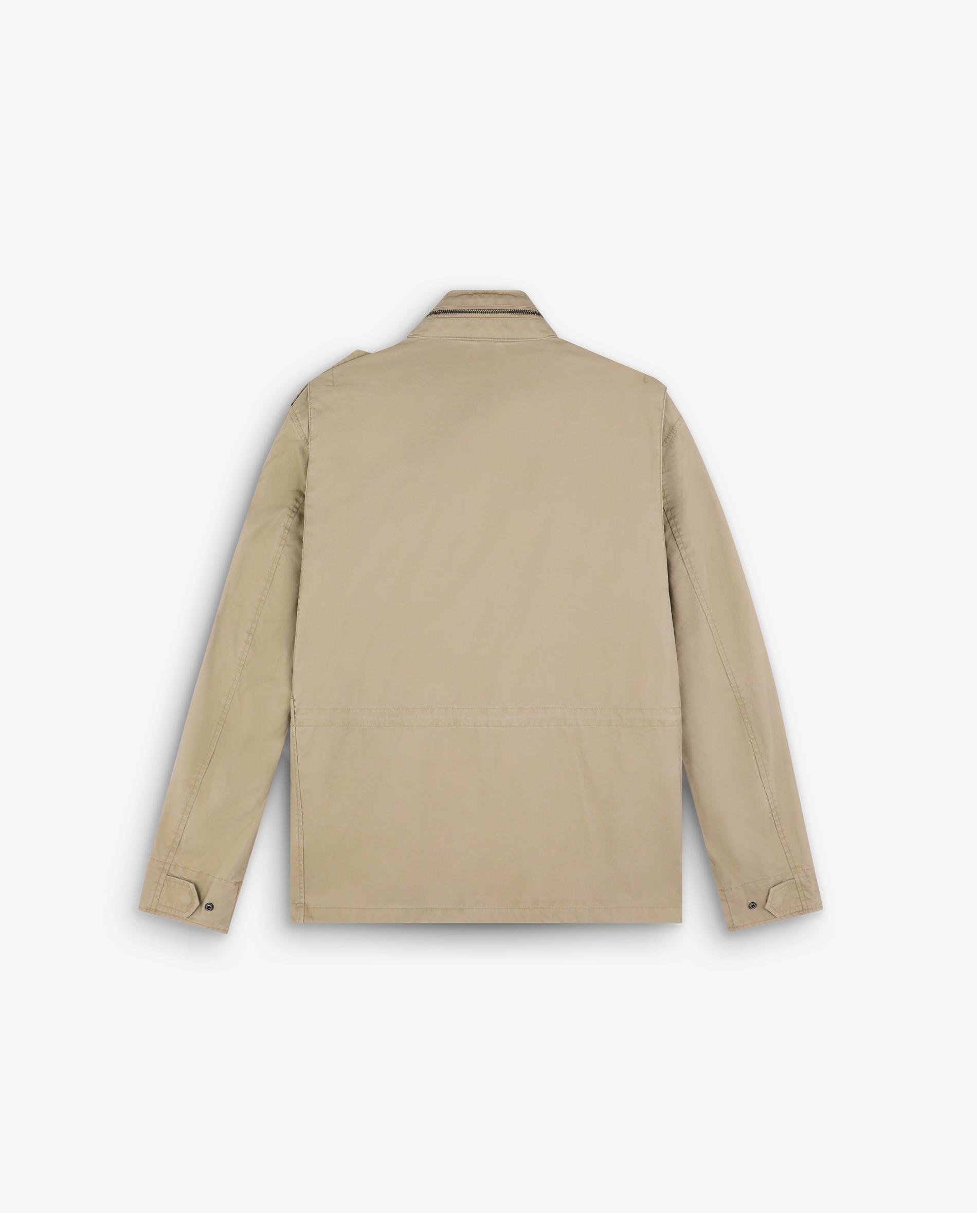 Casaco Estilo Militar com Capuz Oculto Camel-2