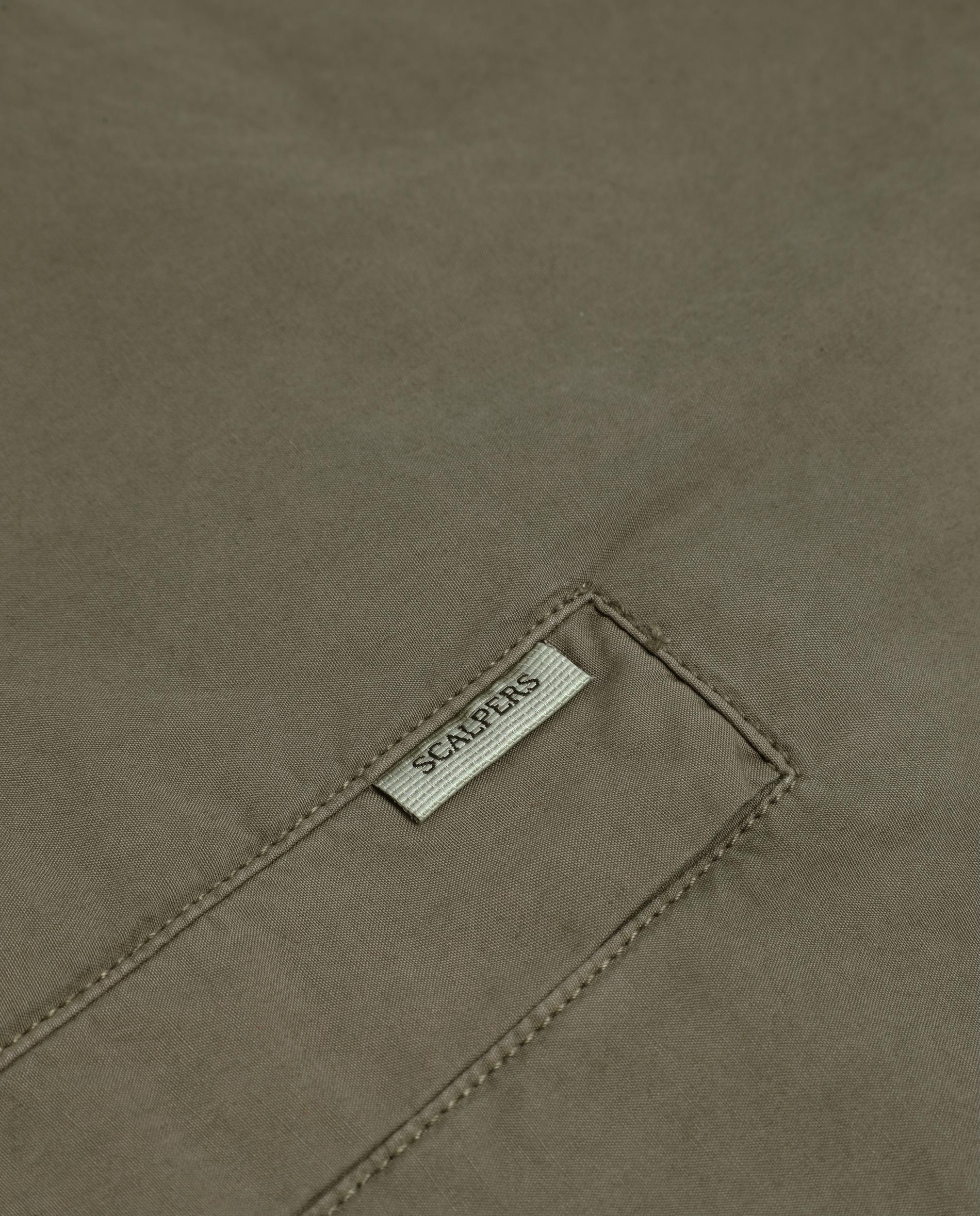 Blusão com Gola Clássica e Fecho Zip Caqui-4