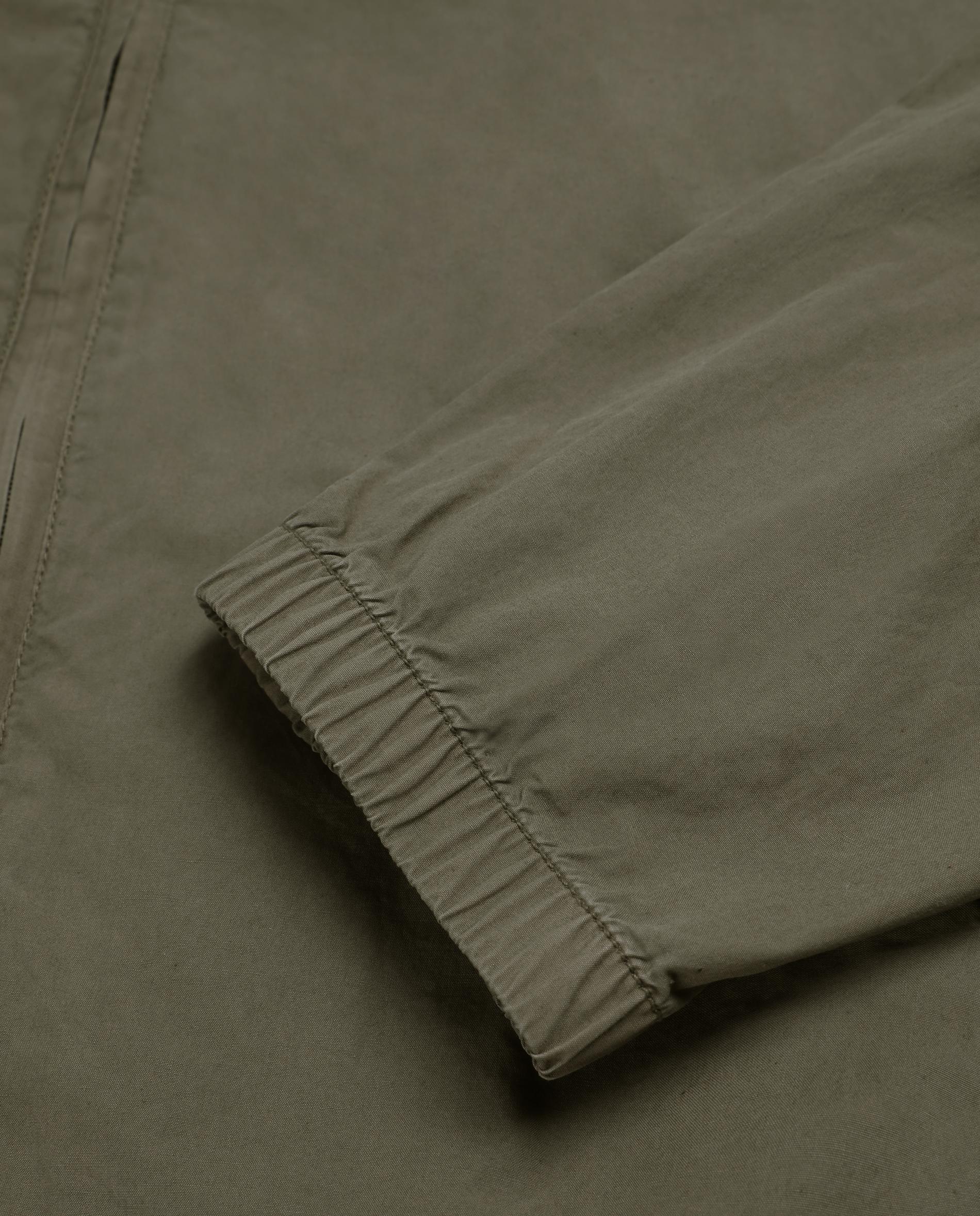 Blusão com Gola Clássica e Fecho Zip Caqui-5