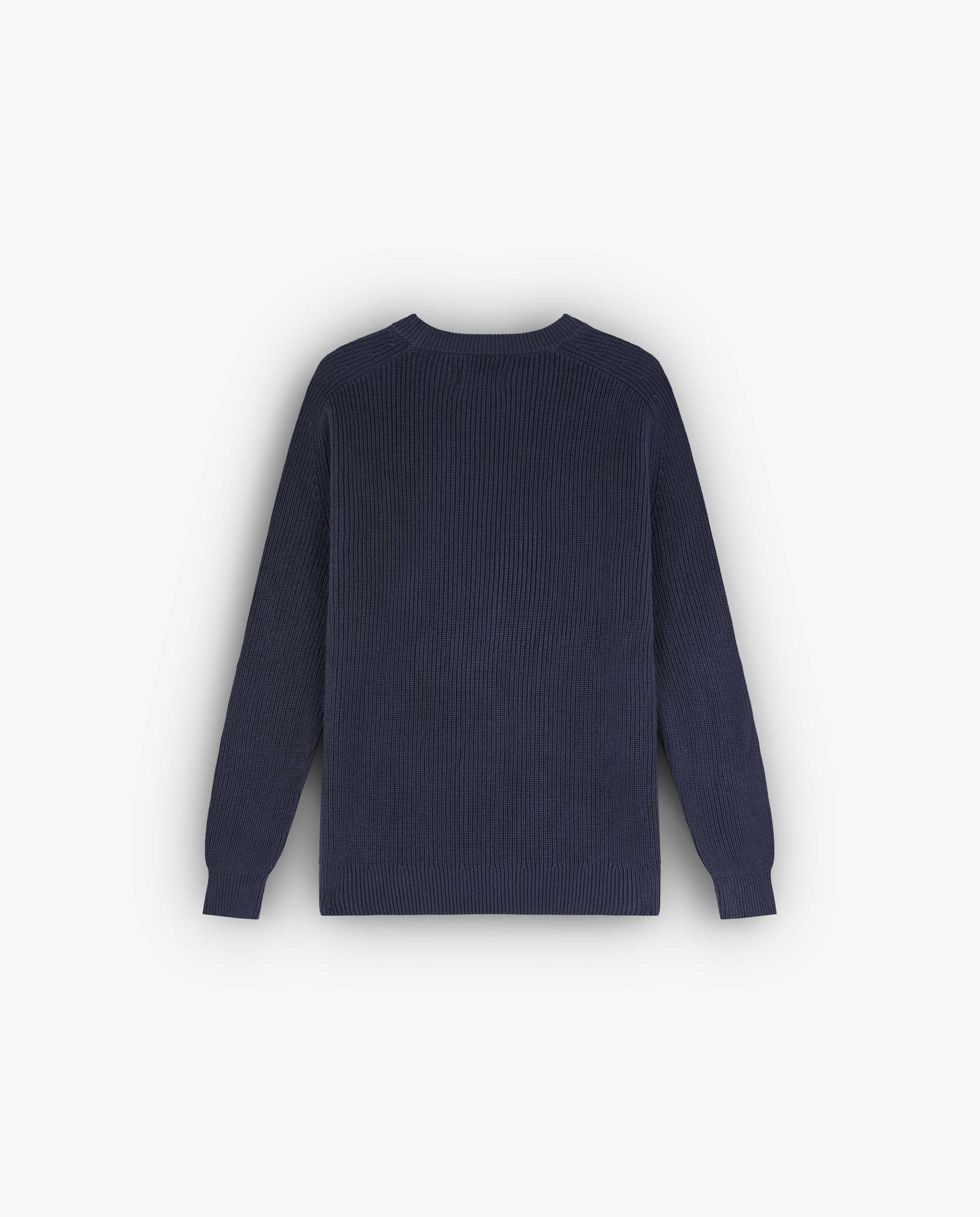 Camisola Regular Fit com Gola Redonda Navy-2