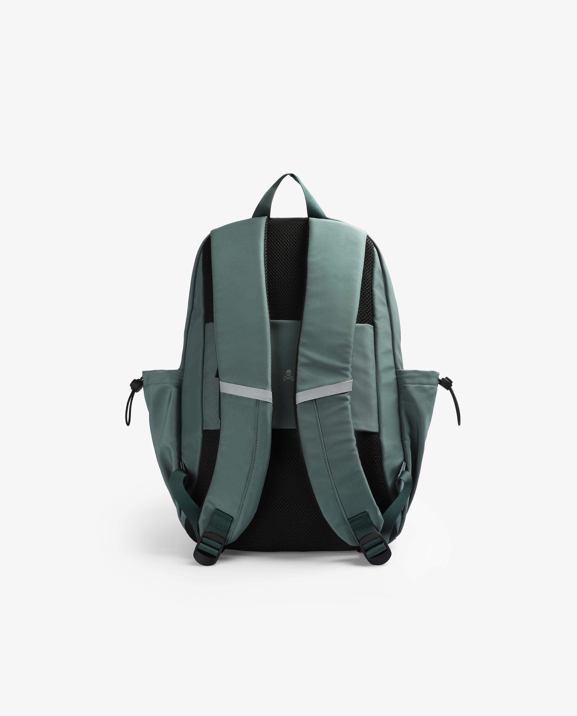 Mochila em Tecido Técnico com Bolsos Laterais Verde-militar-2