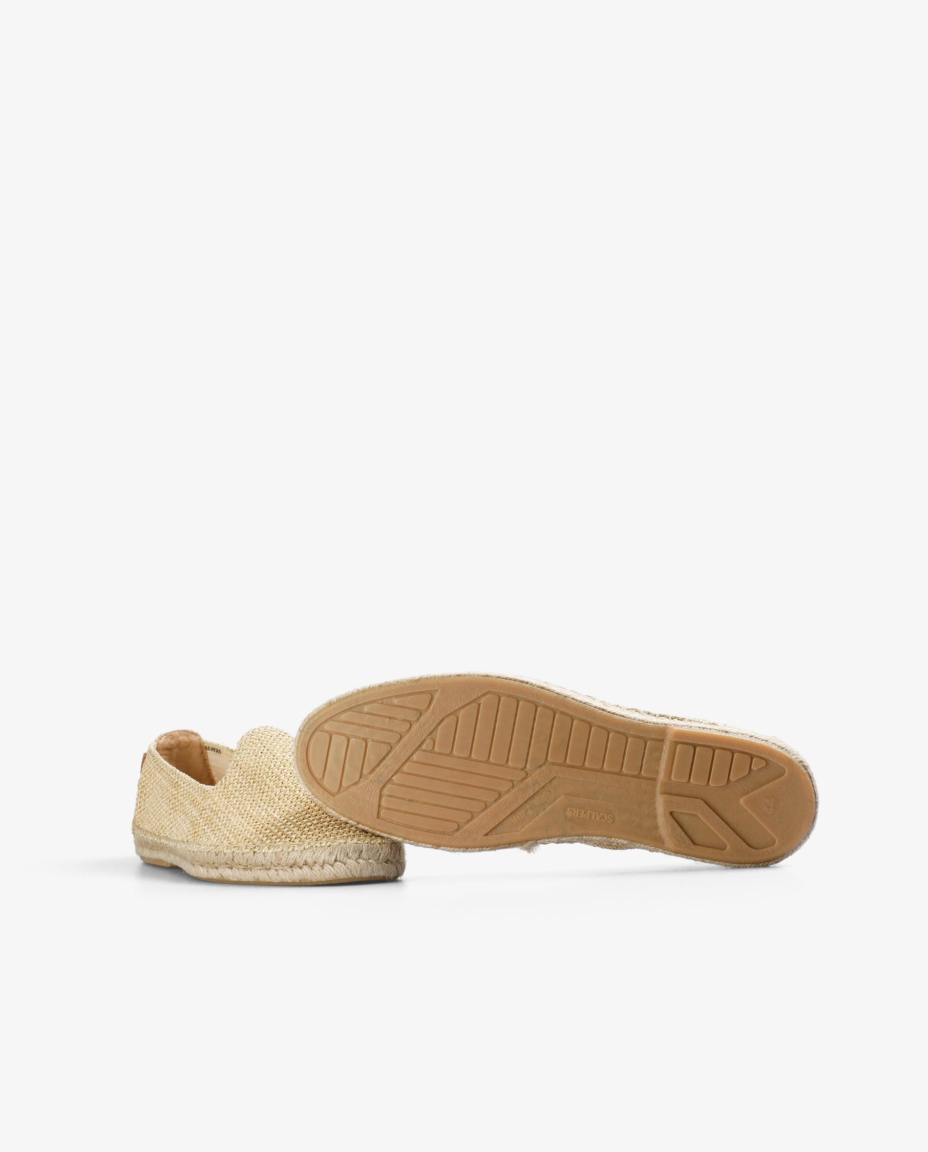 Alpercatas Estilo Slip-on em Tecido Entrançado Bege-4