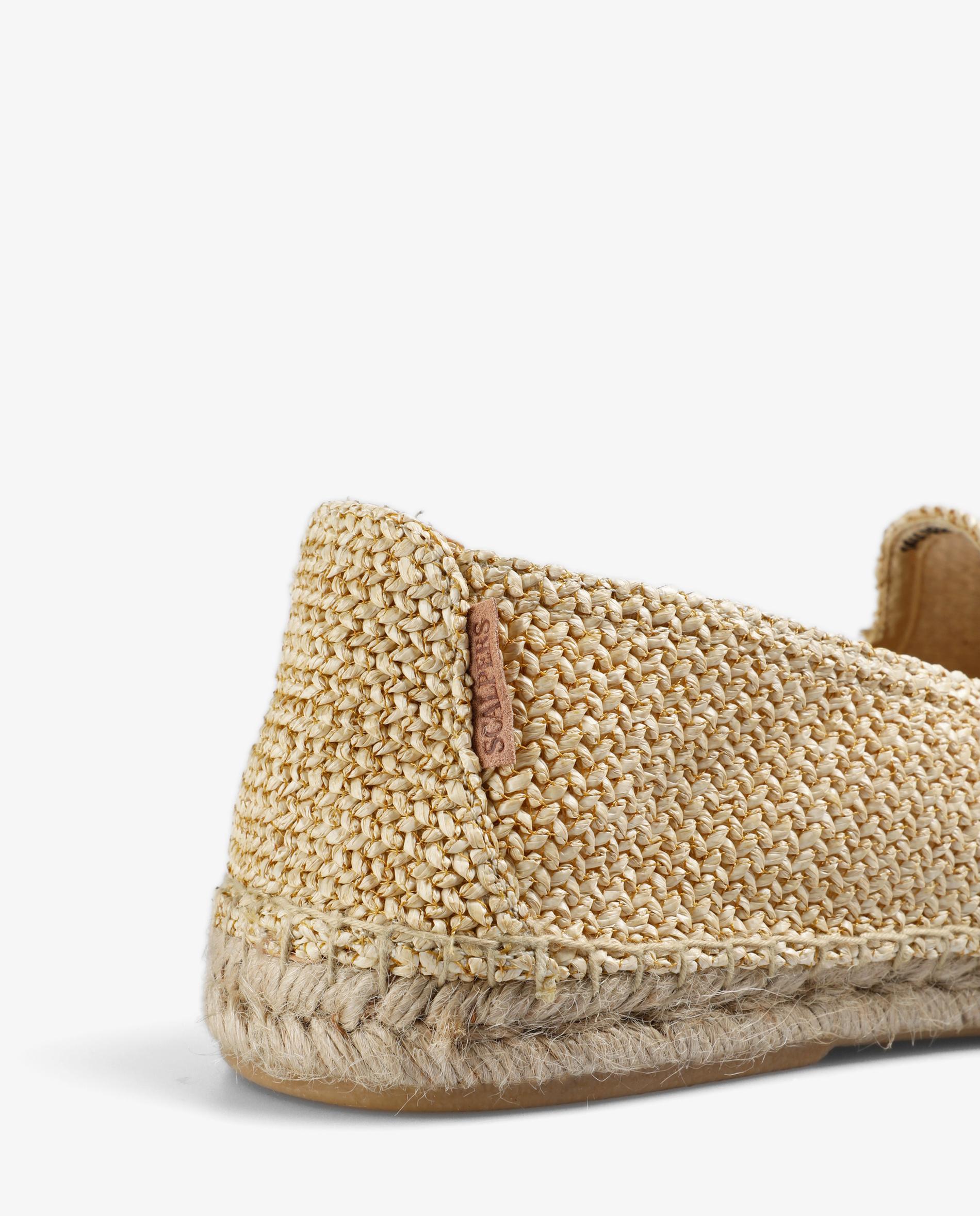 Alpercatas Estilo Slip-on em Tecido Entrançado Bege-6