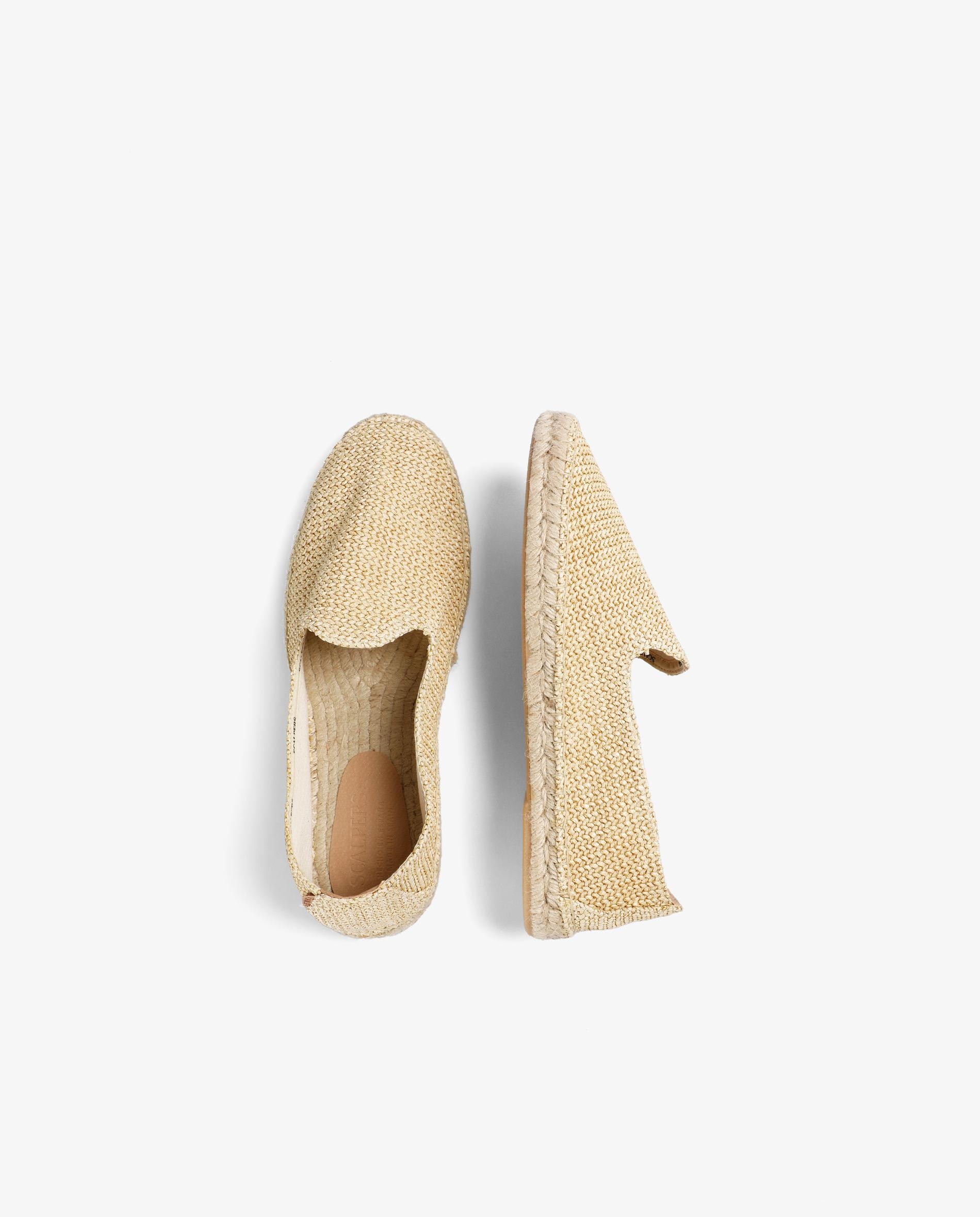 Alpercatas Estilo Slip-on em Tecido Entrançado Bege-7