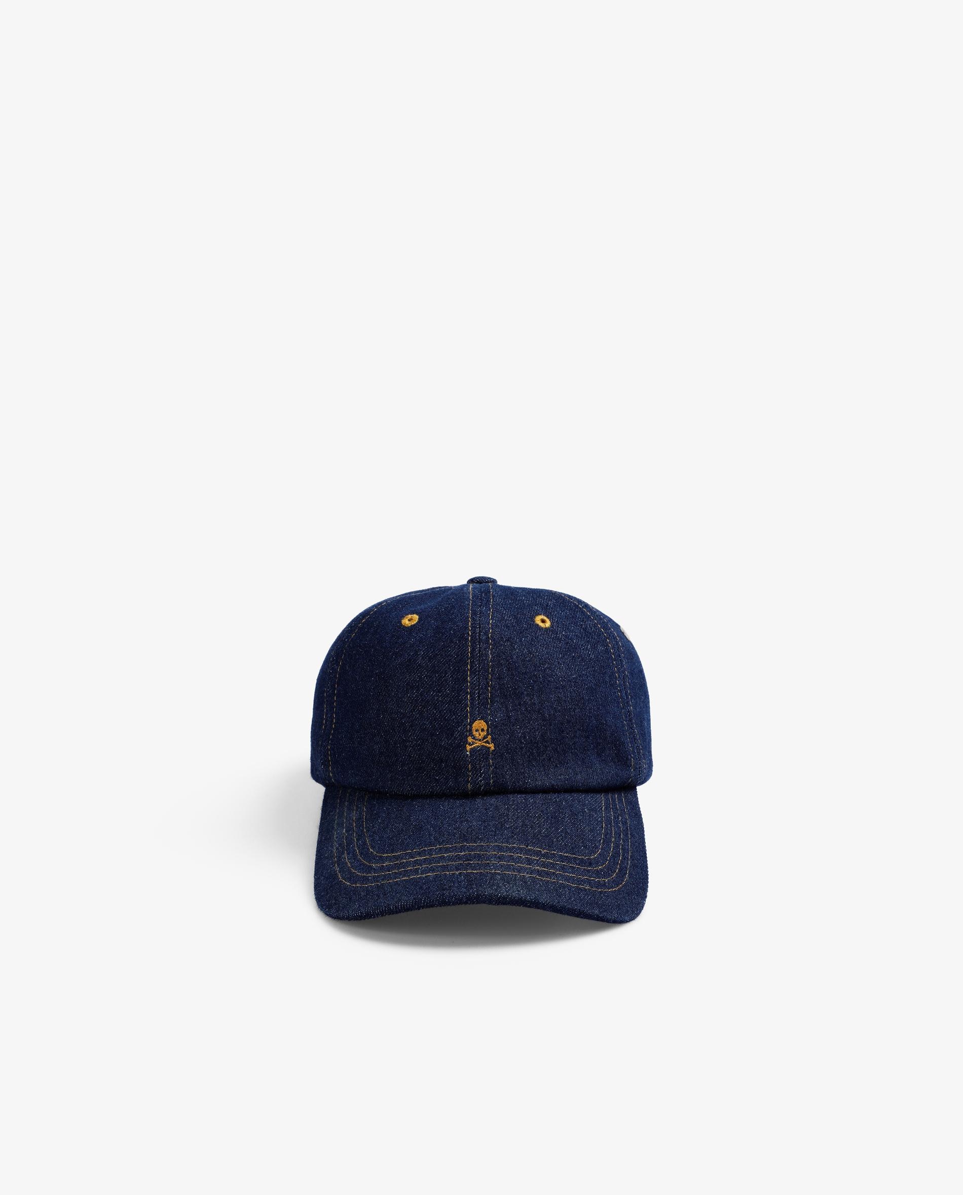 Boné Baseball Ajustável com Pespontos em Contraste Denim-2
